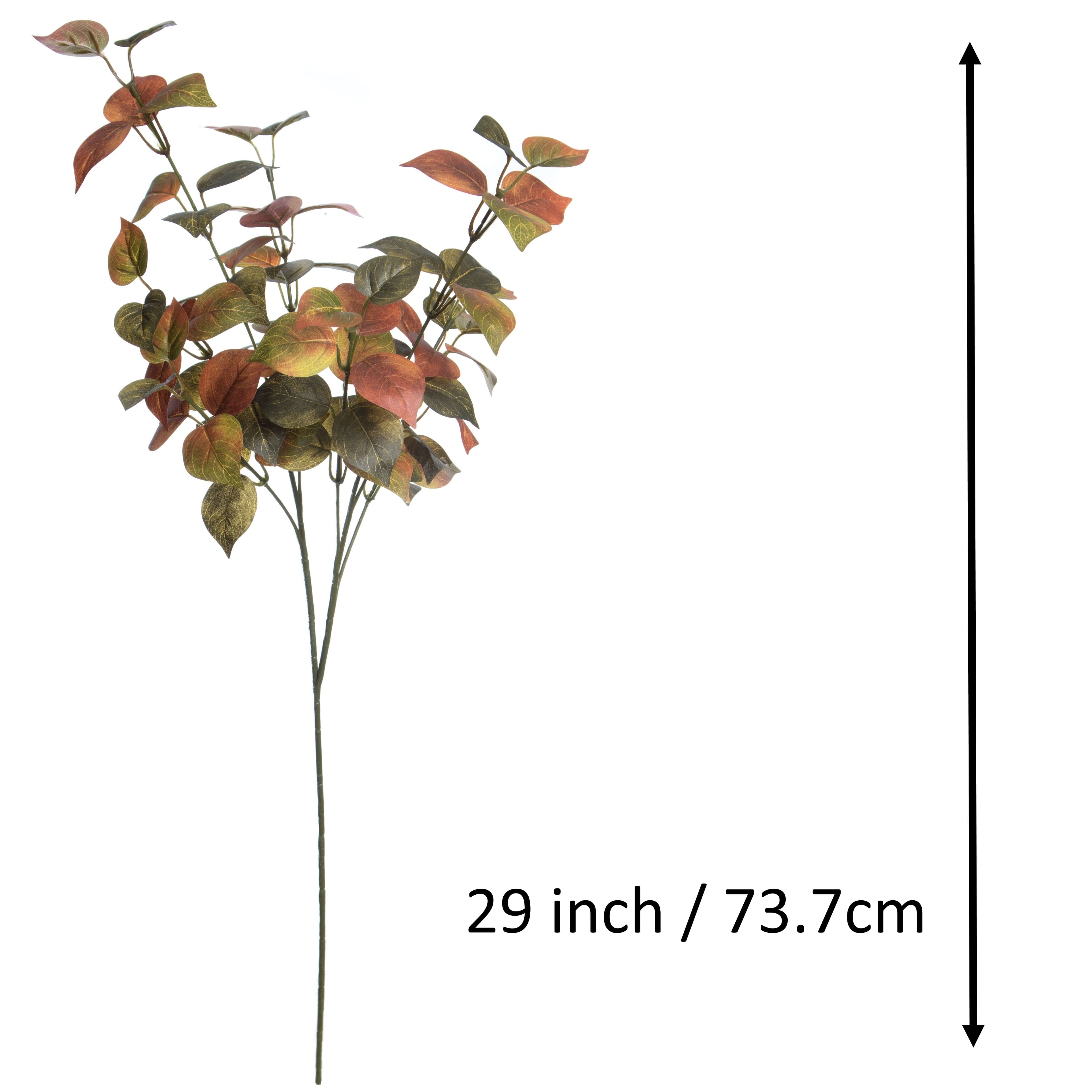 29" Green & Orange Tea Leaves Stem by Ashland®