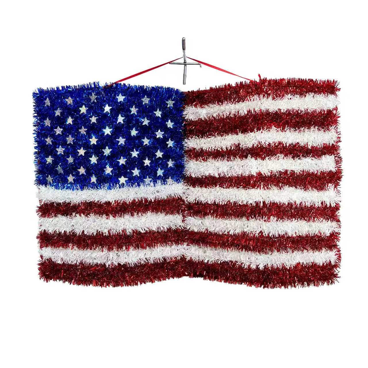 USA Flag Tinsel Décor by Celebrate It™