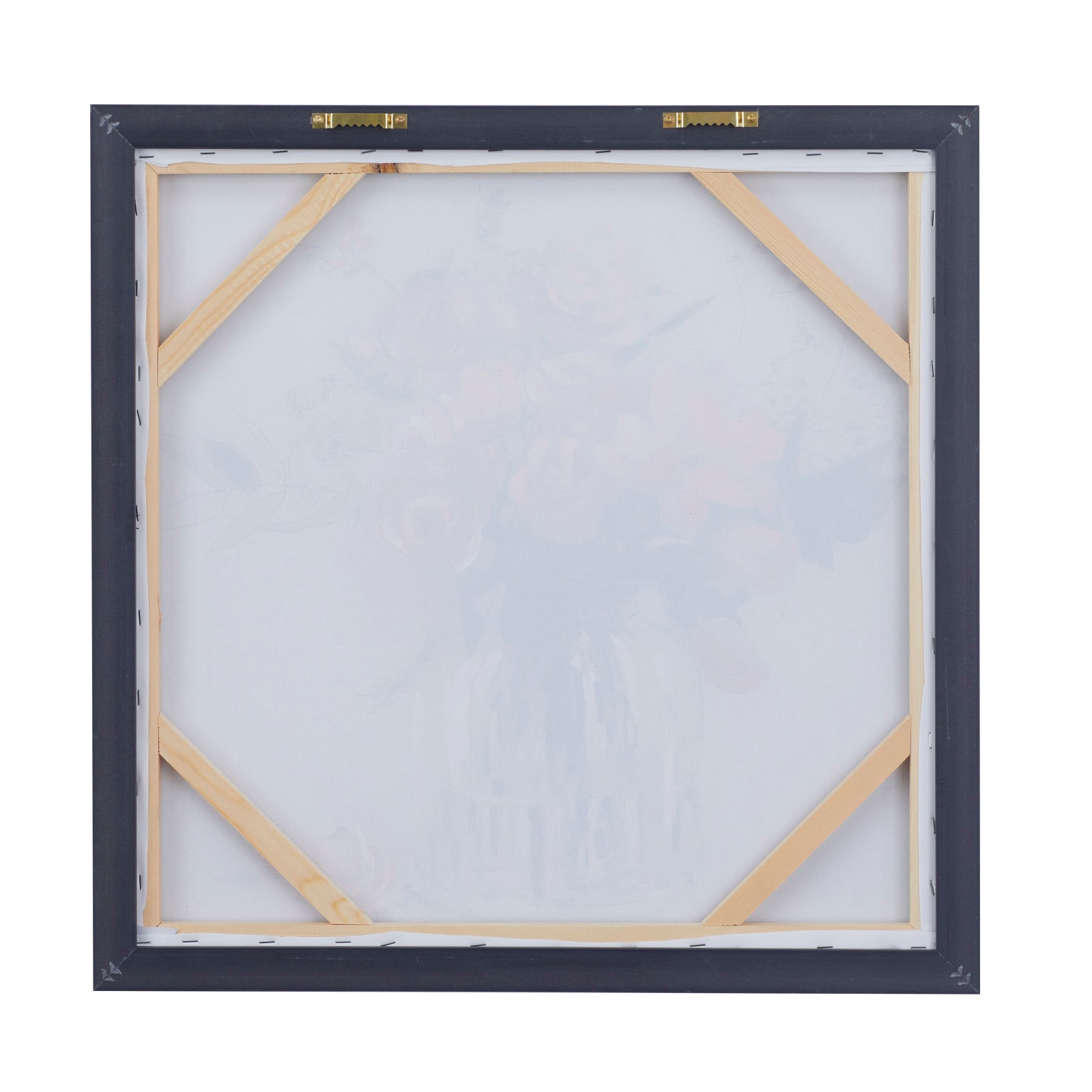Pink Polystone French Country Framed Wall Art, 25" x 24" x 2"