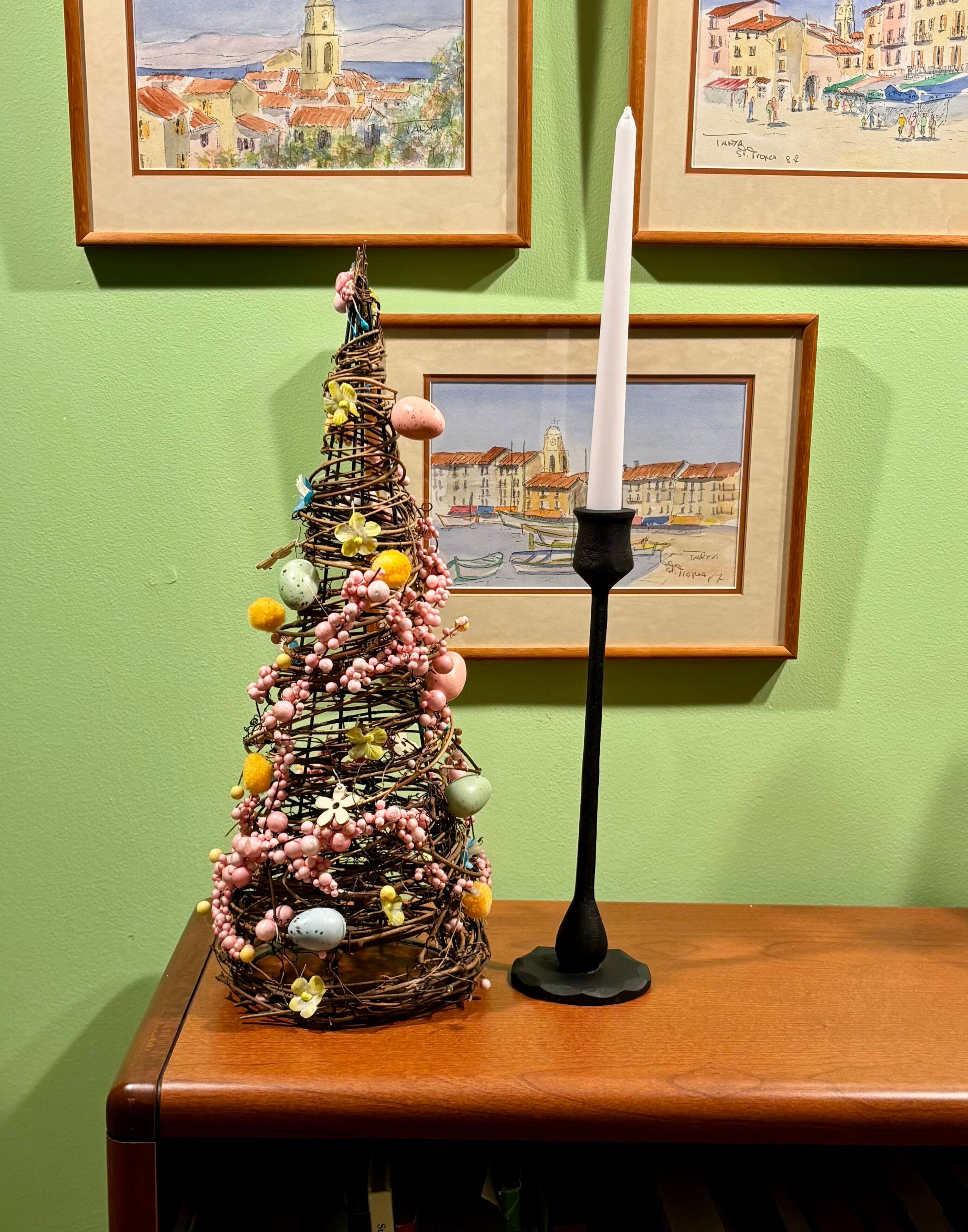 Tabletop Twig Tree with Easter Eggs