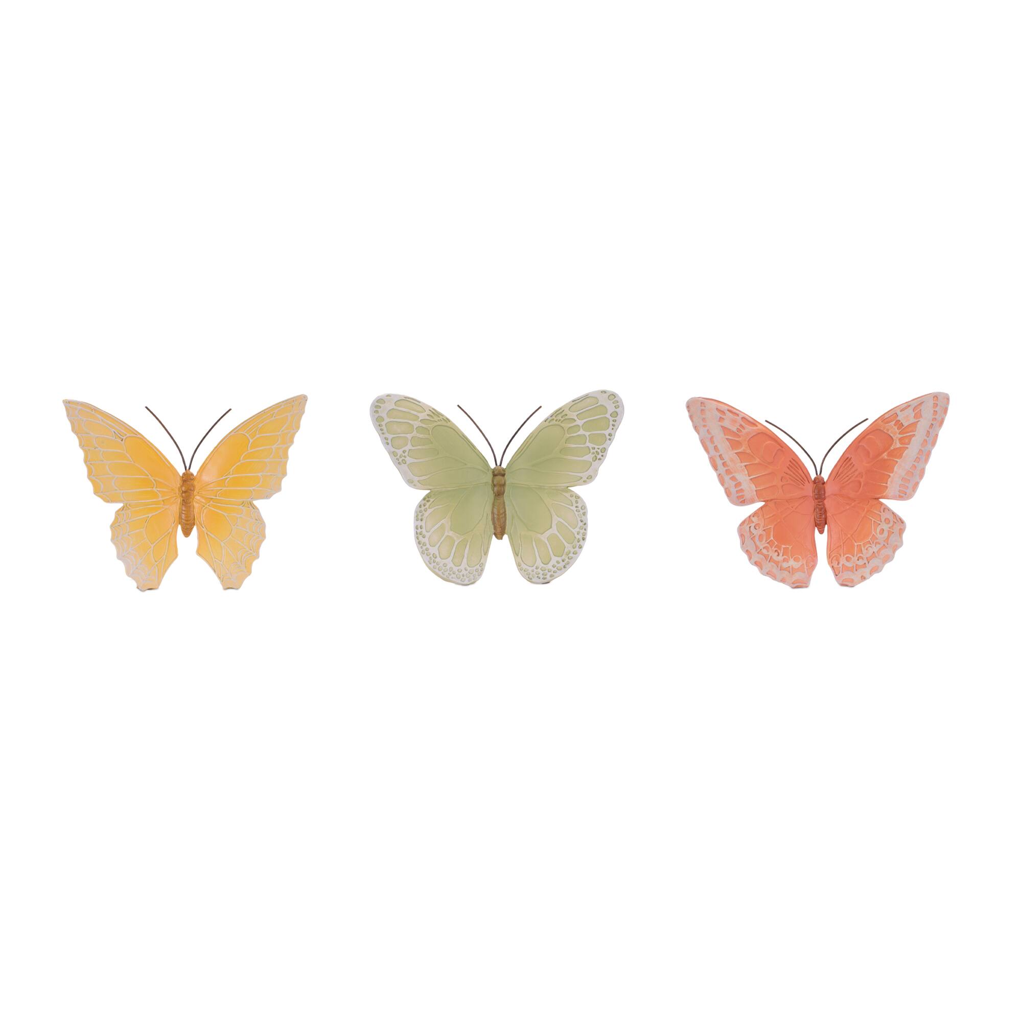 Melrose 6.5" Colorful Butterfly Figurines Set