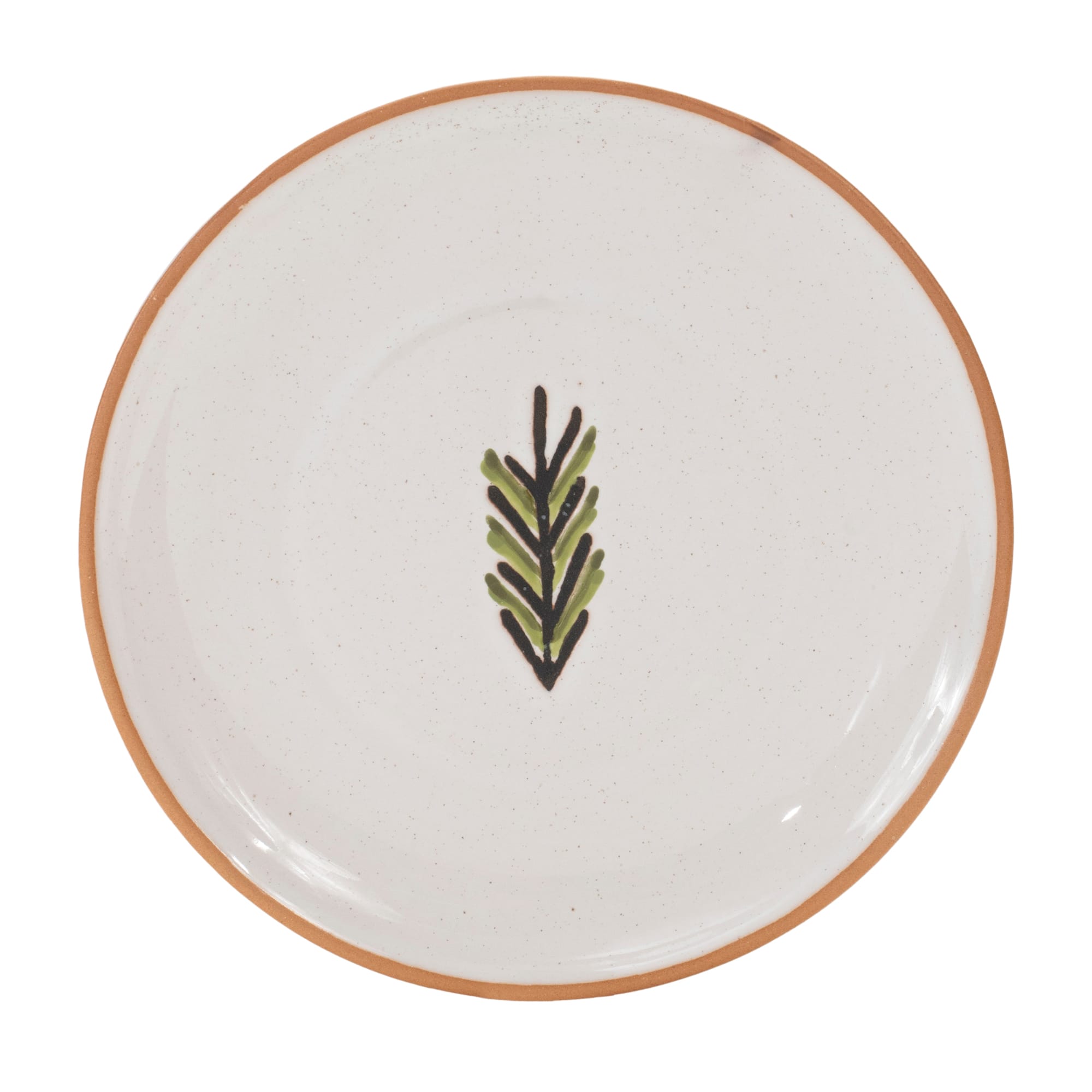 Ceramic Pine Tree Plate, Set of 4