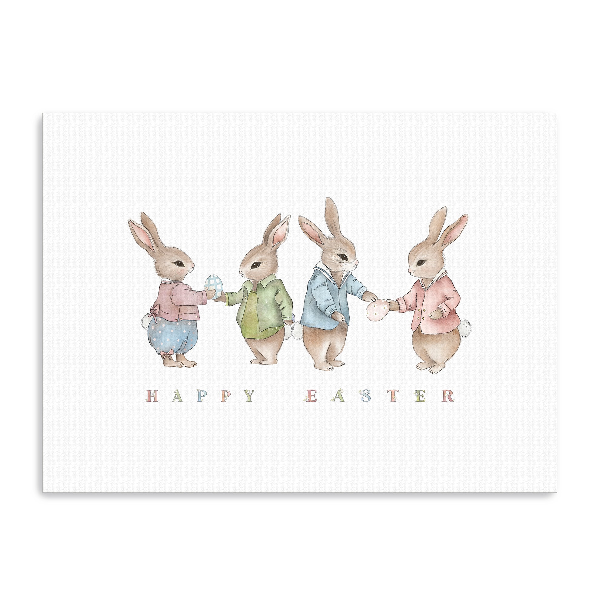 Lumaprints Easter Bunnies Canvas Giclée Art