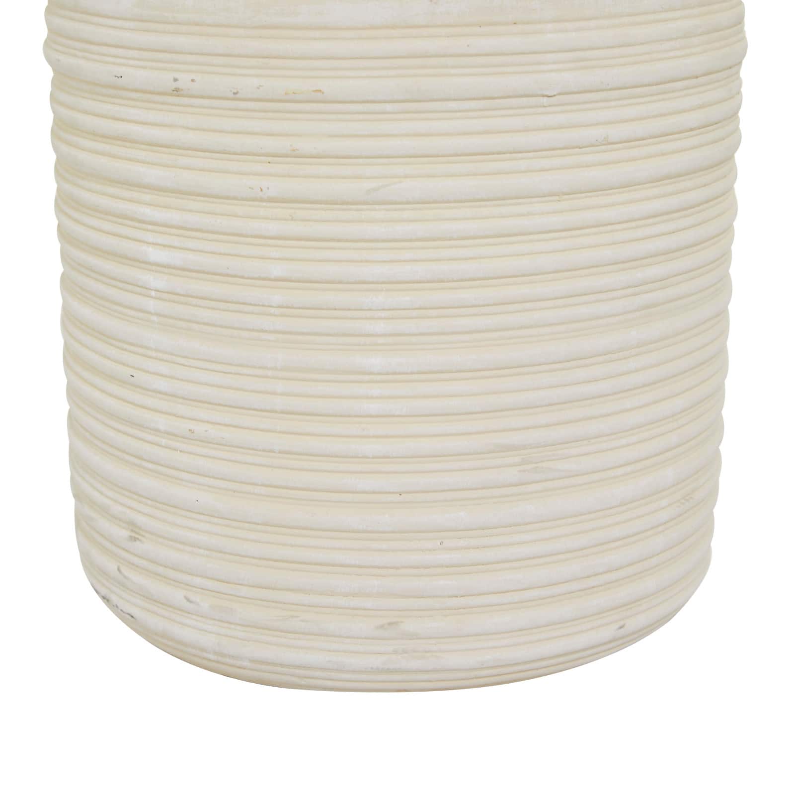 2.5ft. Potted White Plastic Contemporary Artificial Foliage
