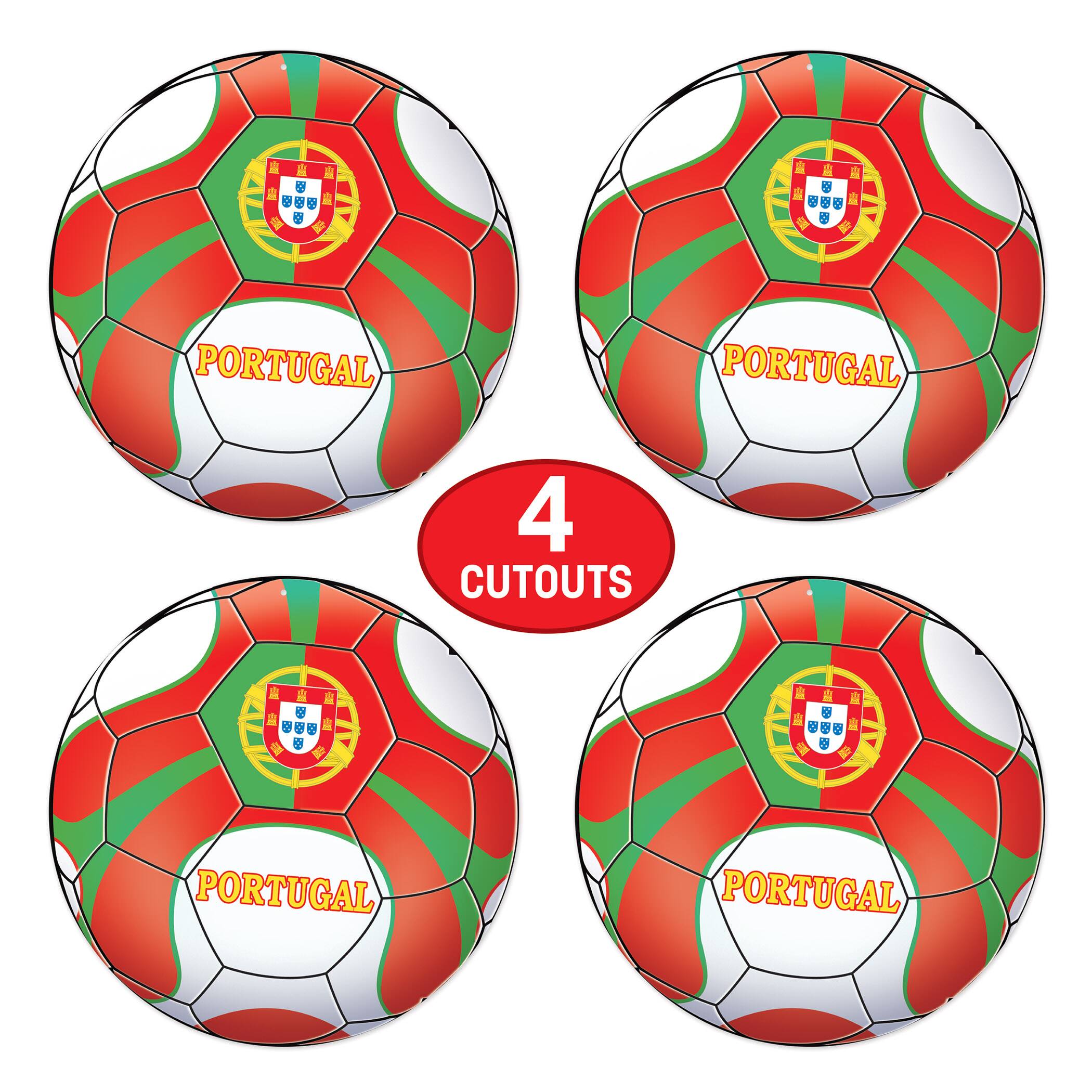 Beistle 10" Soccer Ball Cutouts, 4ct.