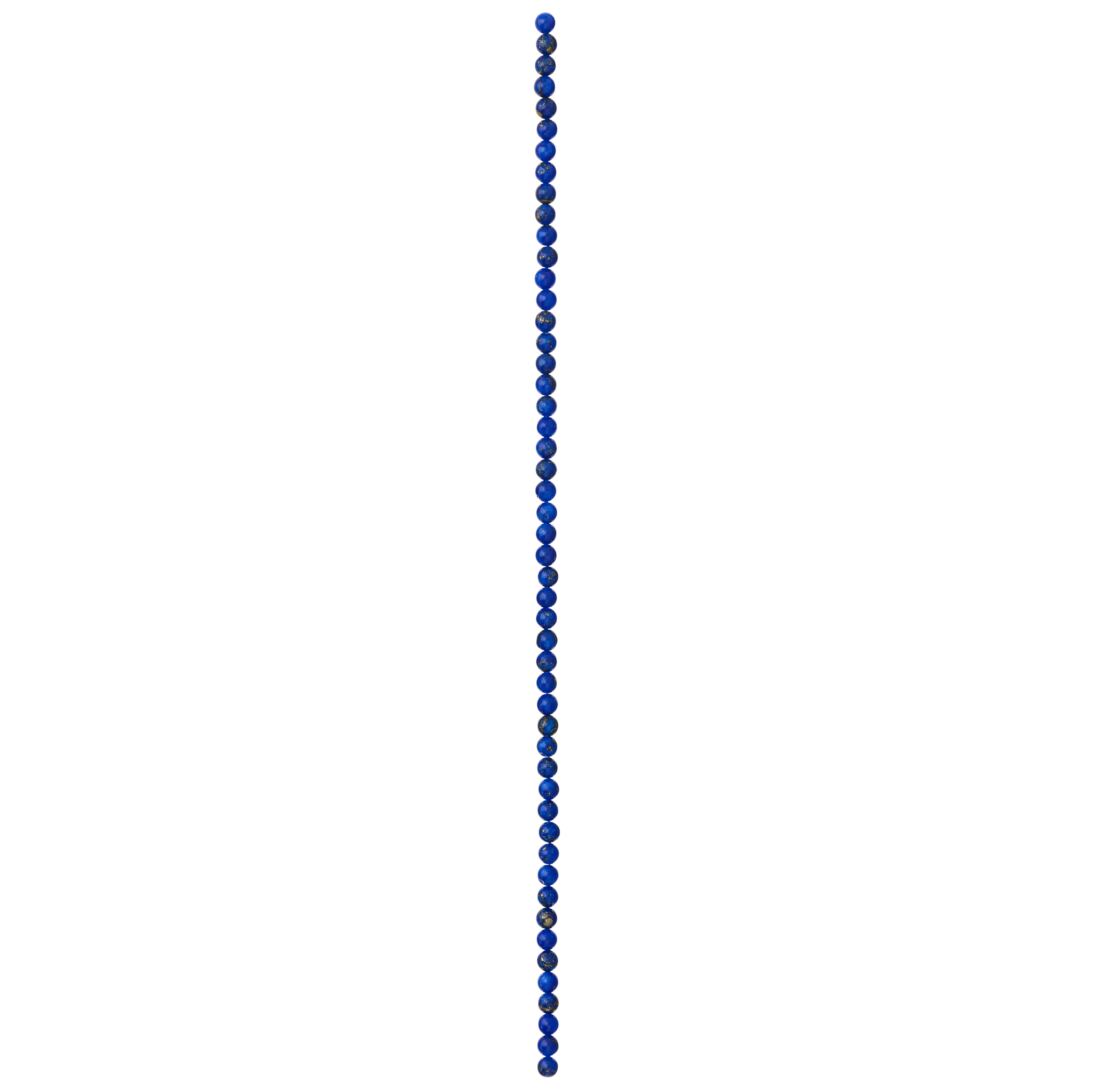 Blue Reconstituted Lapis Round Beads, 4mm by Bead Landing™