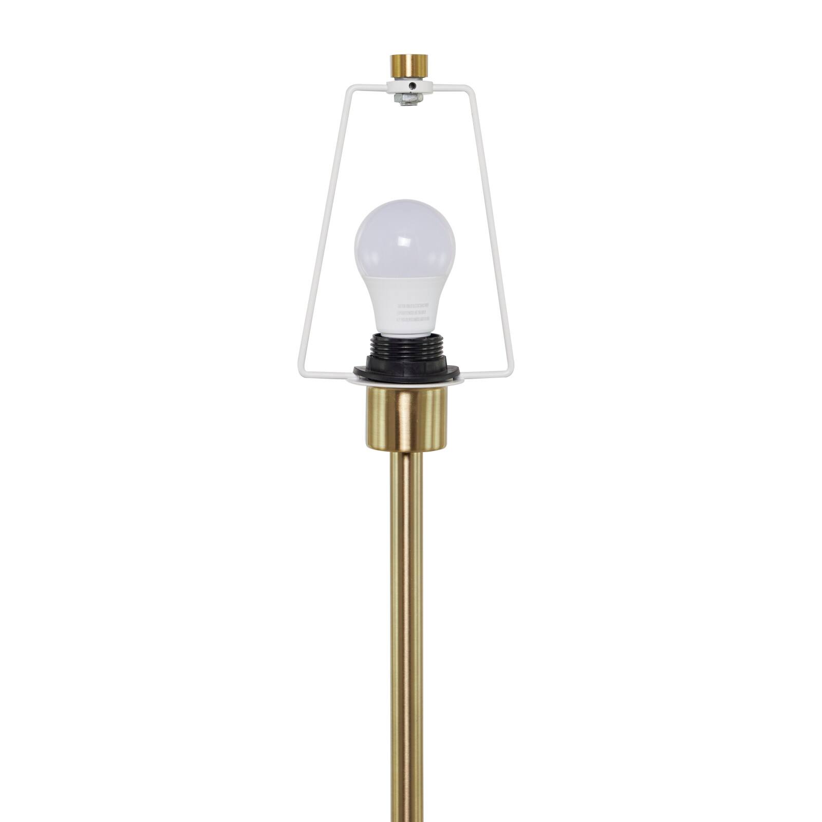 Black Metal Contemporary Floor Lamp, 14" x 14" x 62"