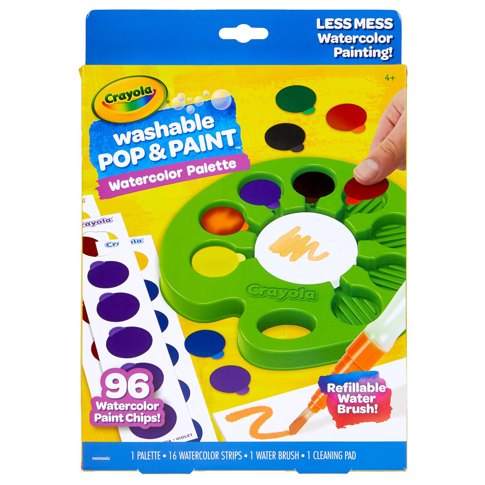 Crayola® Pop & Paint Washable Watercolor Palette