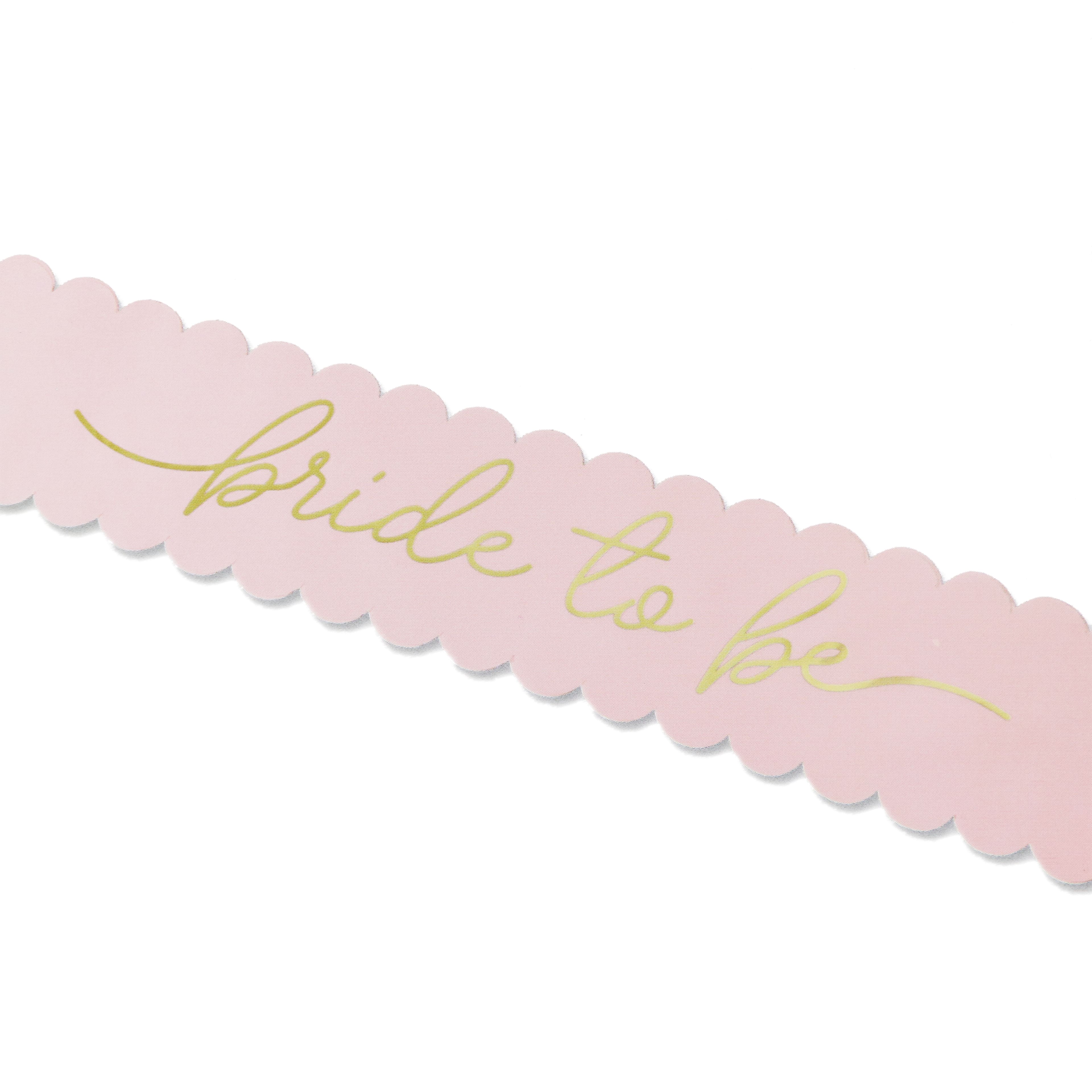 12 Pack: Pink & Gold Bride to Be Sash by Celebrate It™