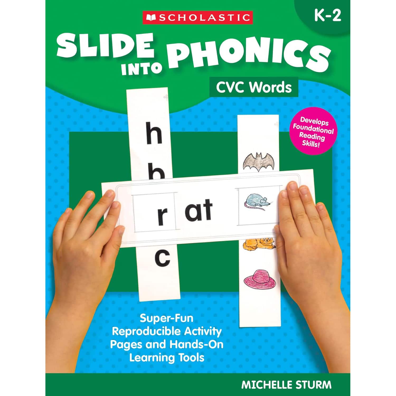 Scholastic Slide Into Phonics CVC Words Activity Book