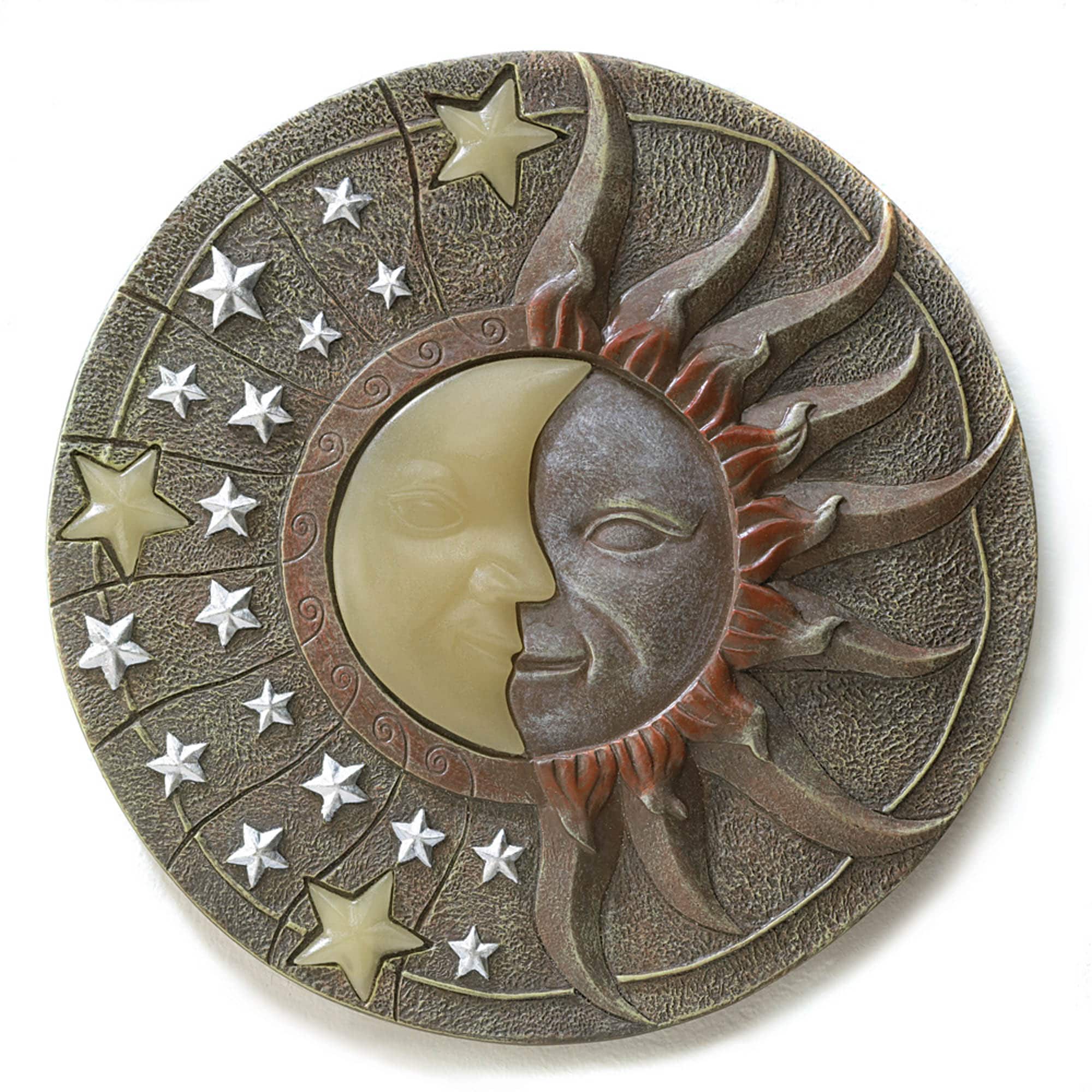 10.5" Celestial Glow-In-Dark Outdoor Stepping Stone