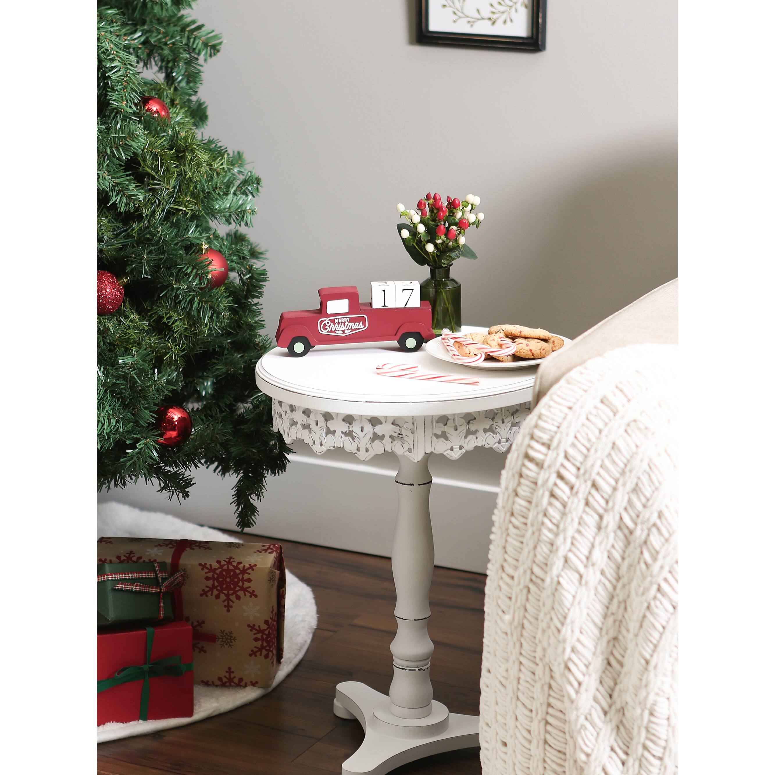 DII® Christmas Tree Truck Tabletop Block Calendar
