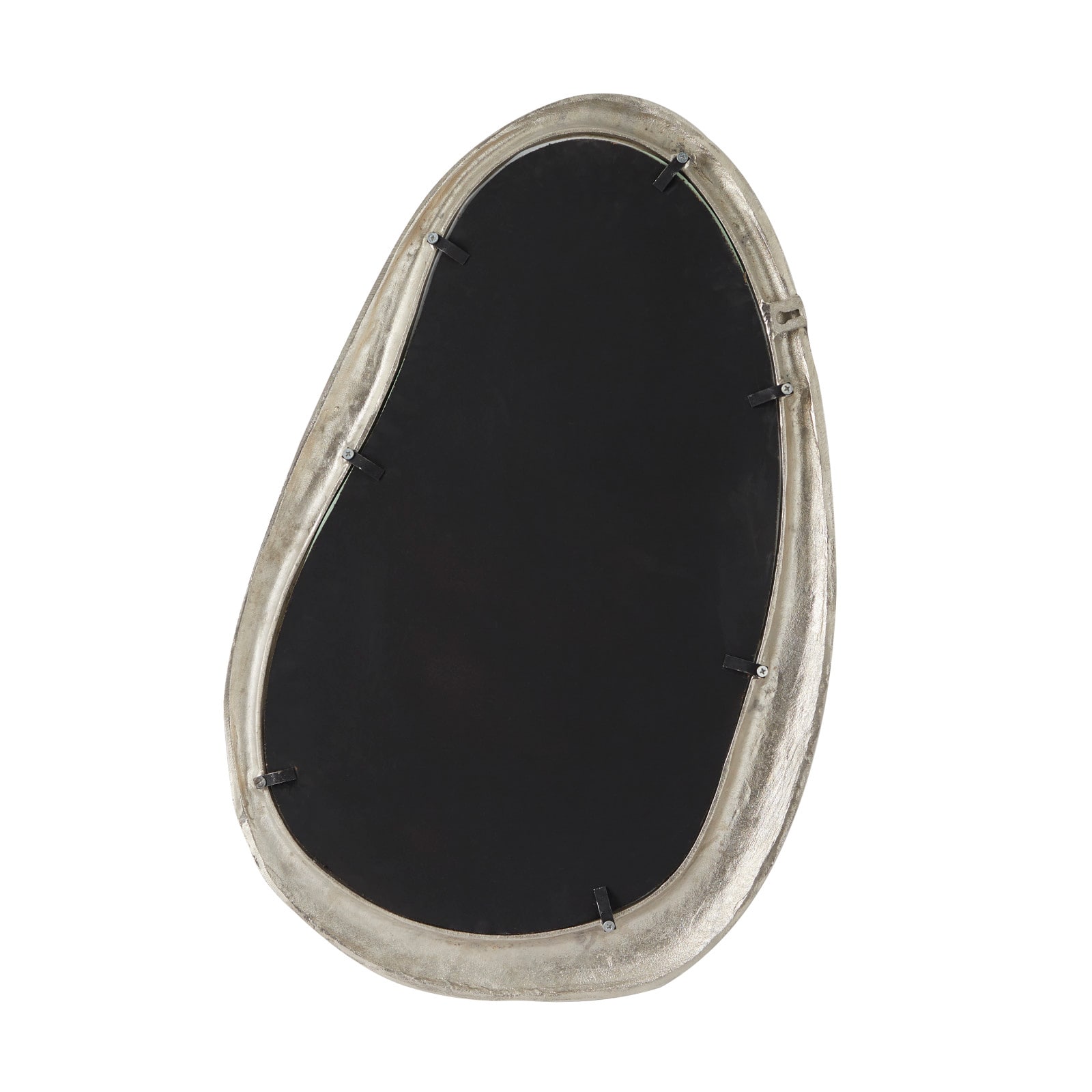 Silver Contemporary Wall Mirror, 23" x 2" x 35"