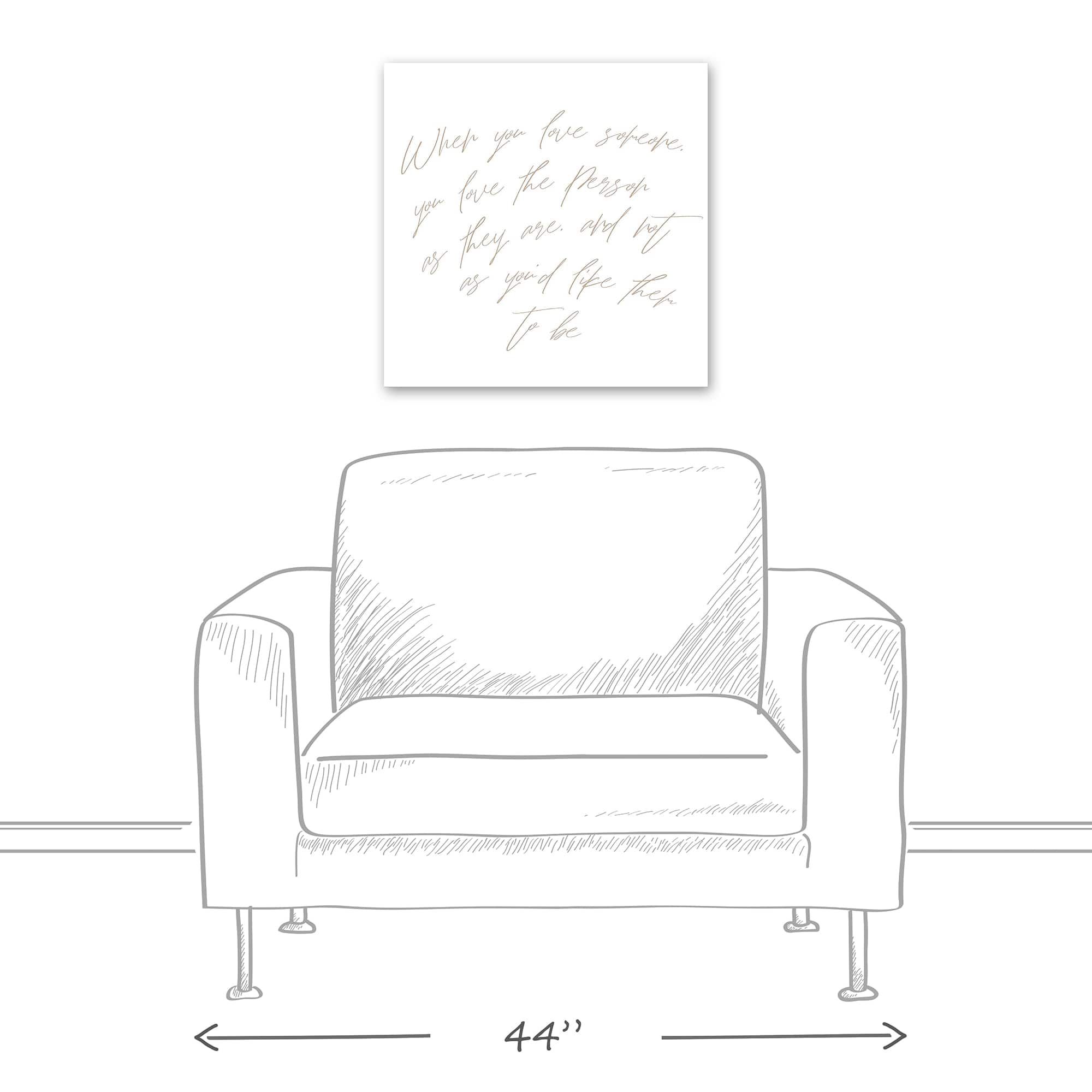 When You Love Someone 20" x 20" Canvas Wall Art