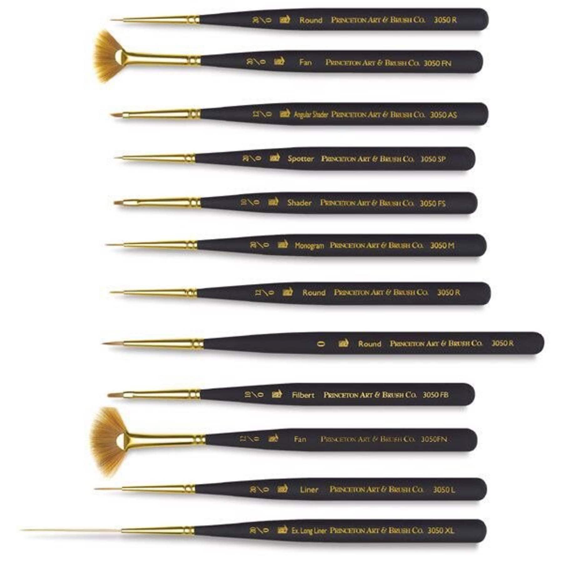Princeton Artist Brush Co.™ Black Synthetic Mini-Detailer Paintbrush Set