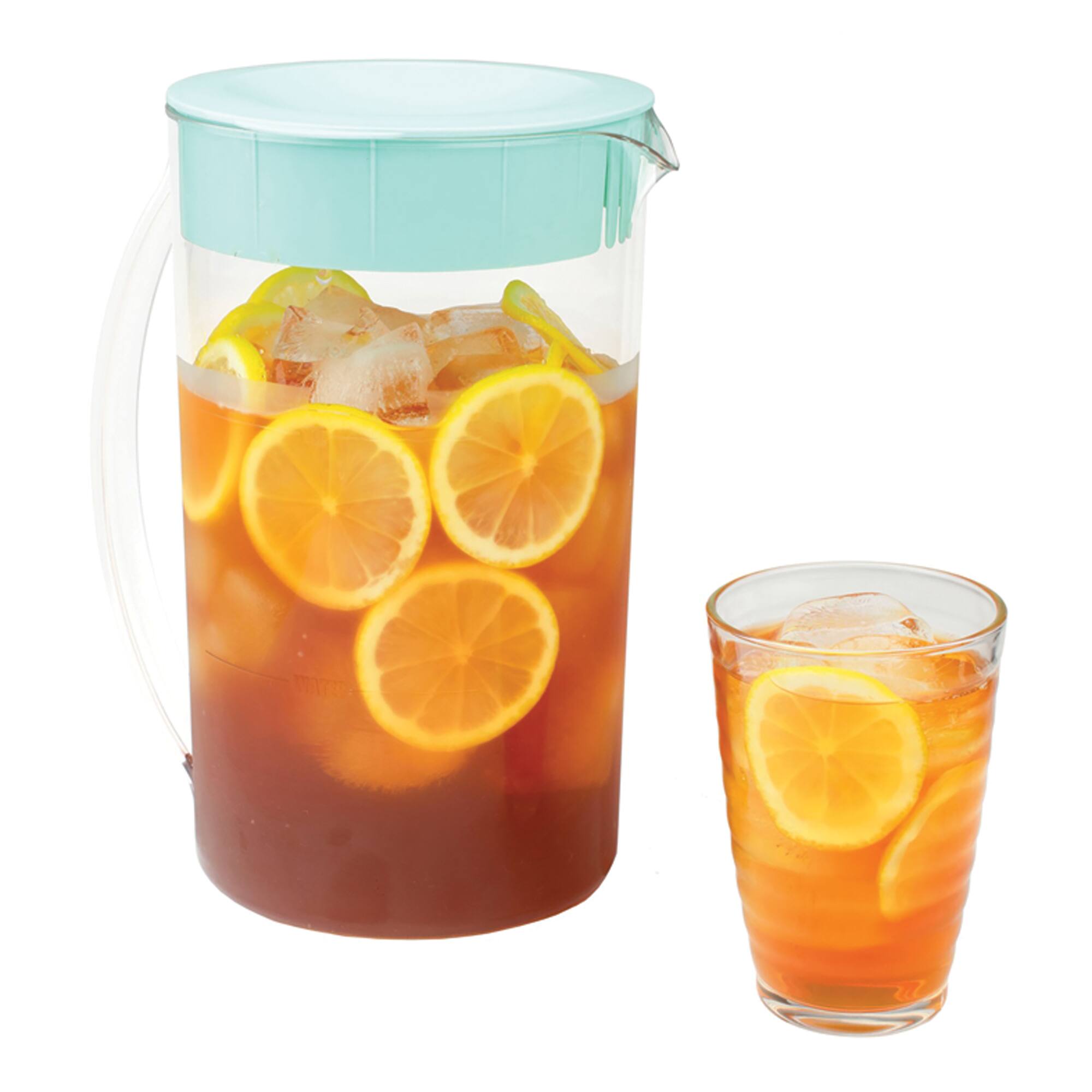 Brentwood 64oz. Blue Iced Tea and Coffee Maker