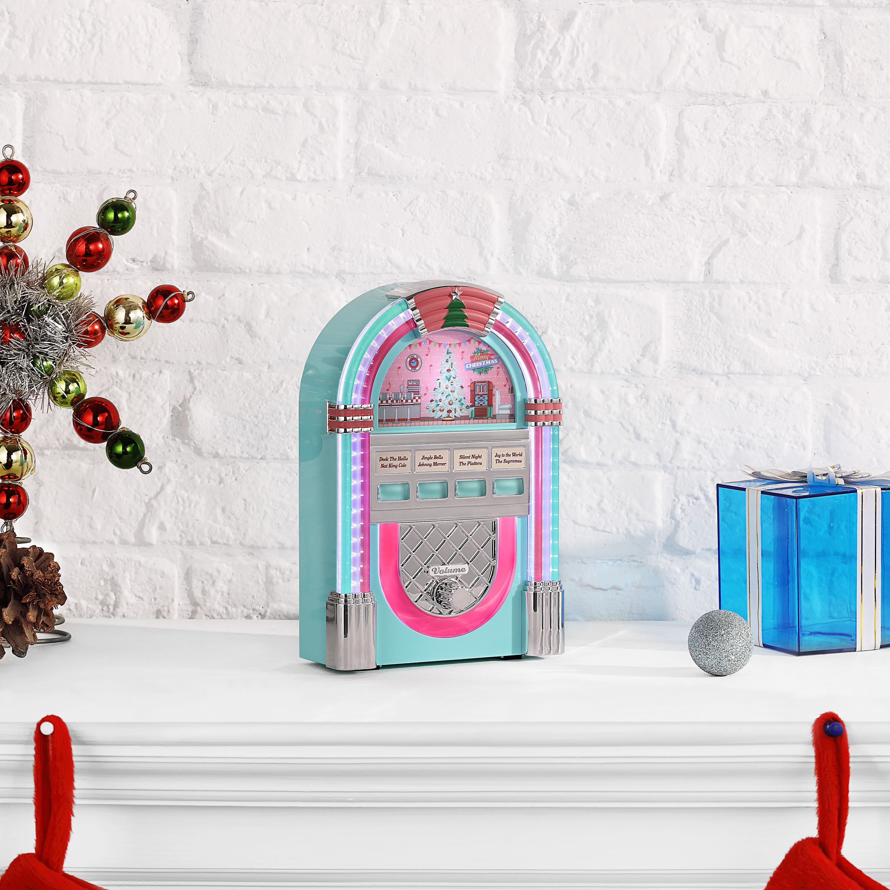 9" Teal Retro Jukebox