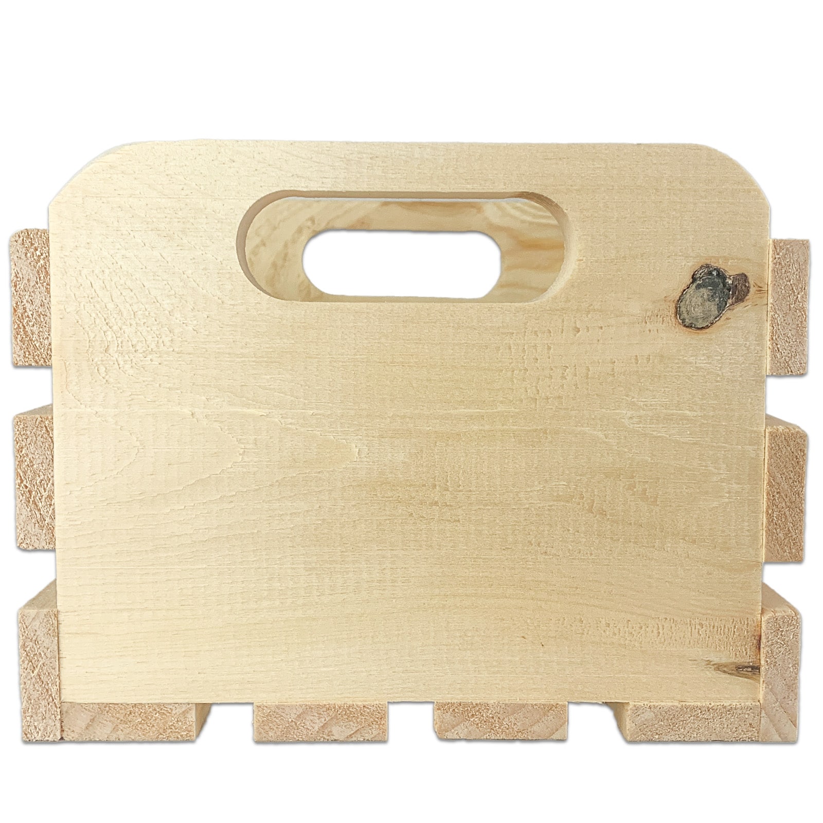 Wilson® Enterprises 8" x 7" x 5.5" Pine Handle Crates, 2ct.