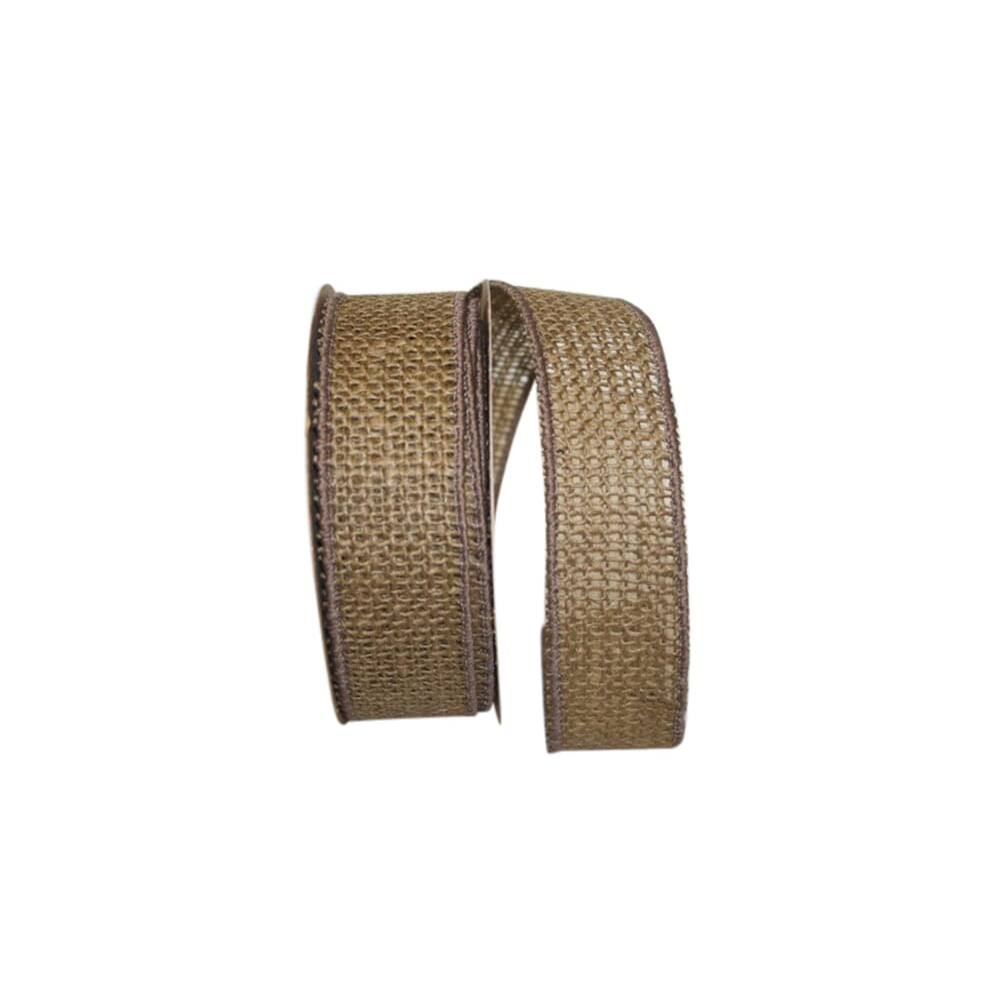 JAM Paper 1.375" x 10yd. Burlap Wired Colored Edge Ribbon