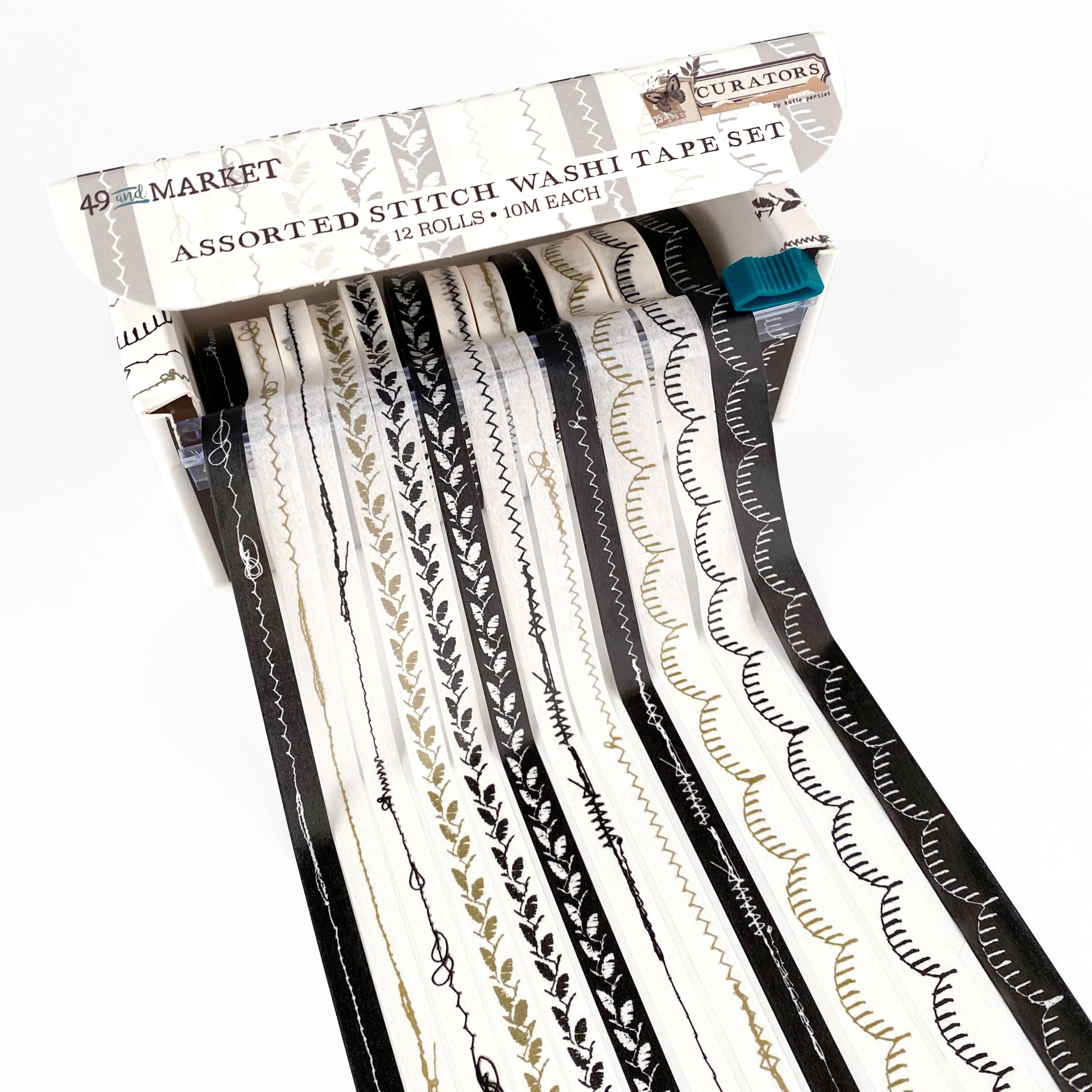 49 And Market Curators Essential Assorted Washi Tape Stitch Set