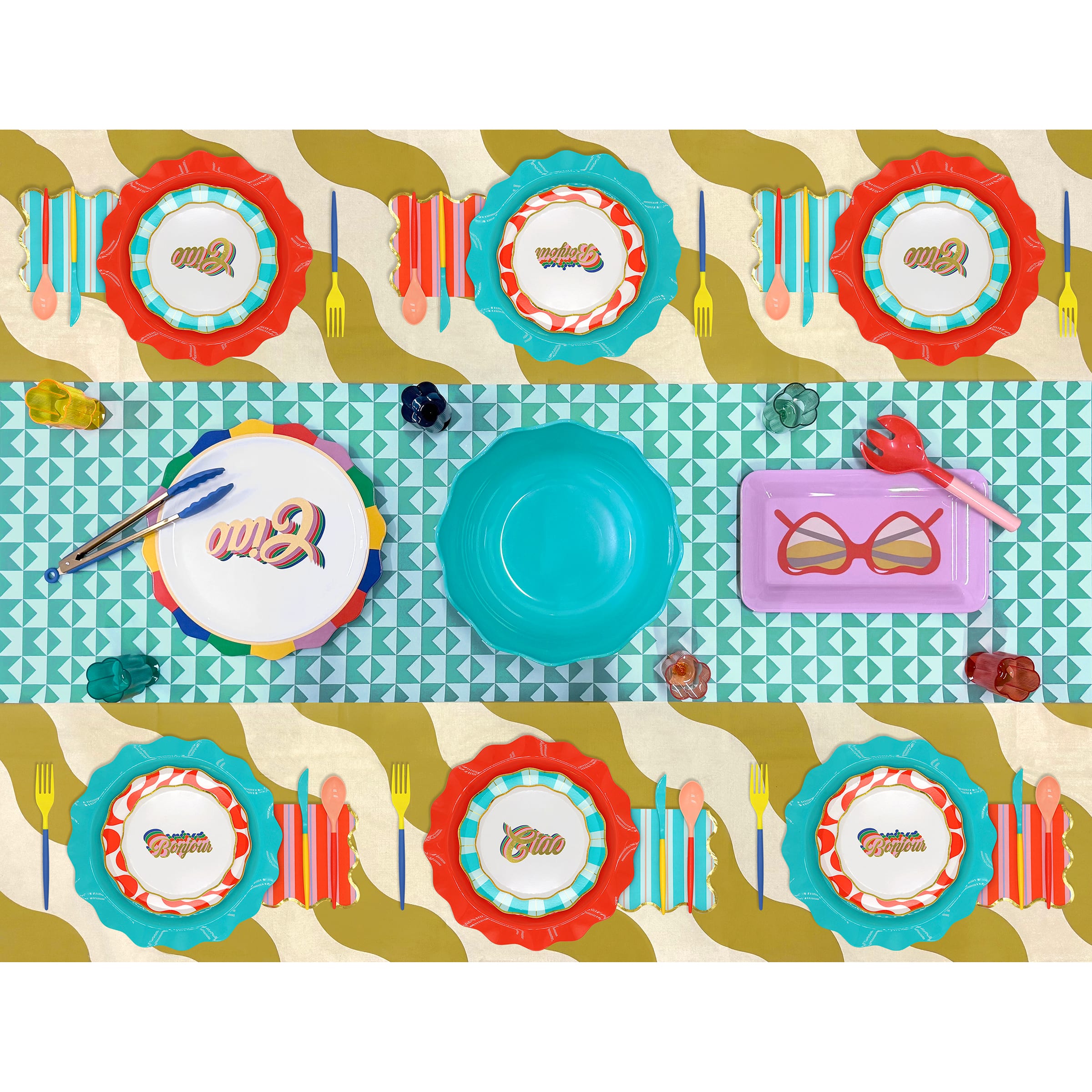 Jonathan Adler x Michaels 20" x 20ft. Teal Paper Table Runner