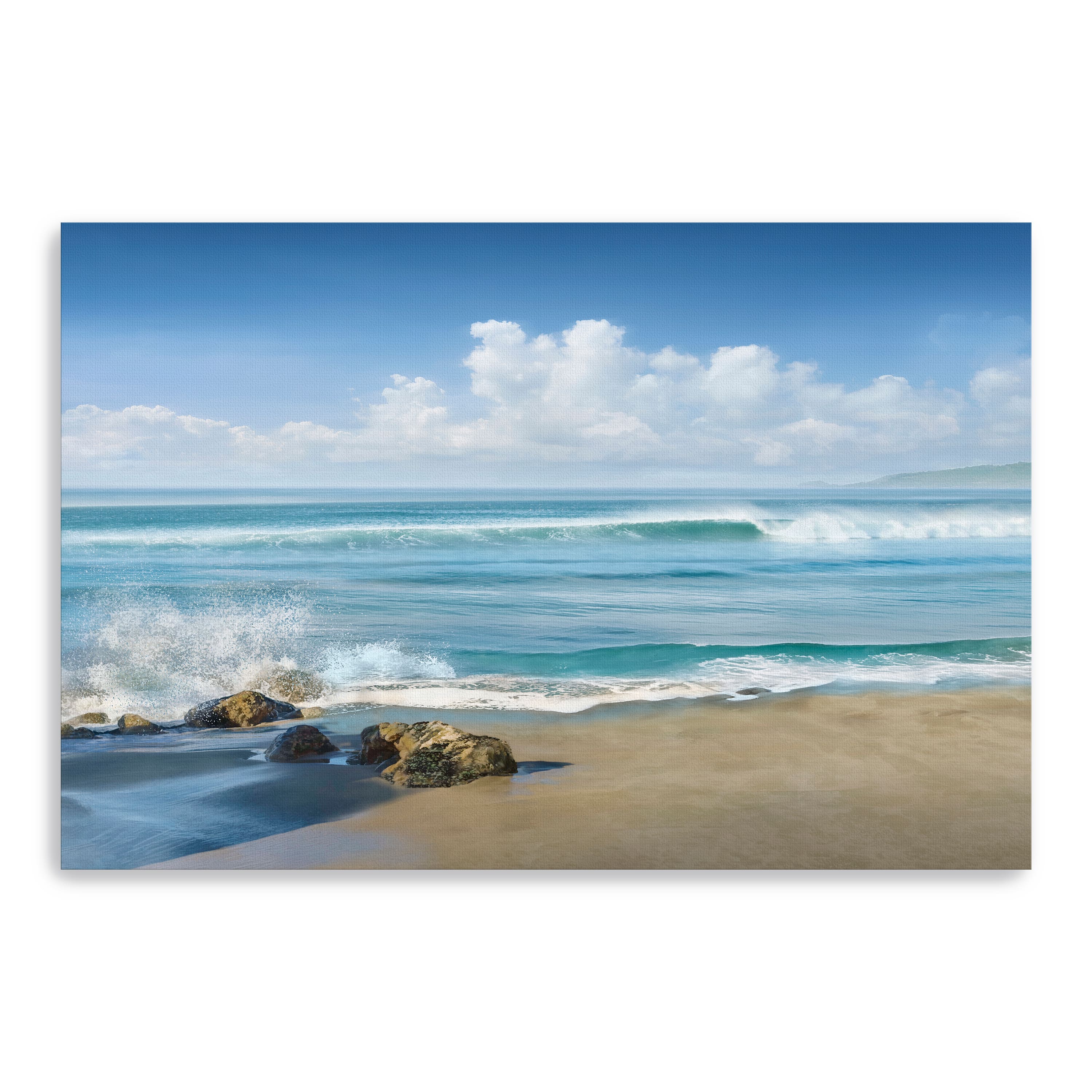 Sweeping Blue Canvas Giclee
