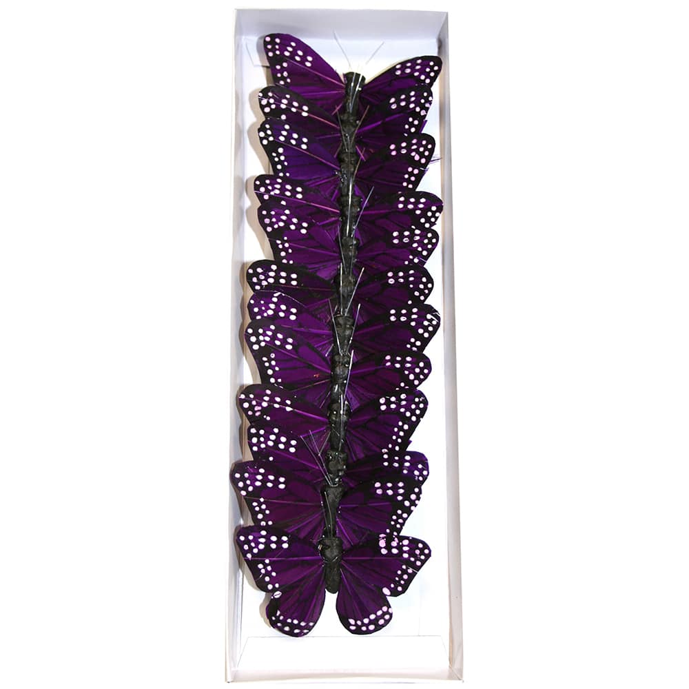 Reliant 3" Purple Butterflies, 12ct.
