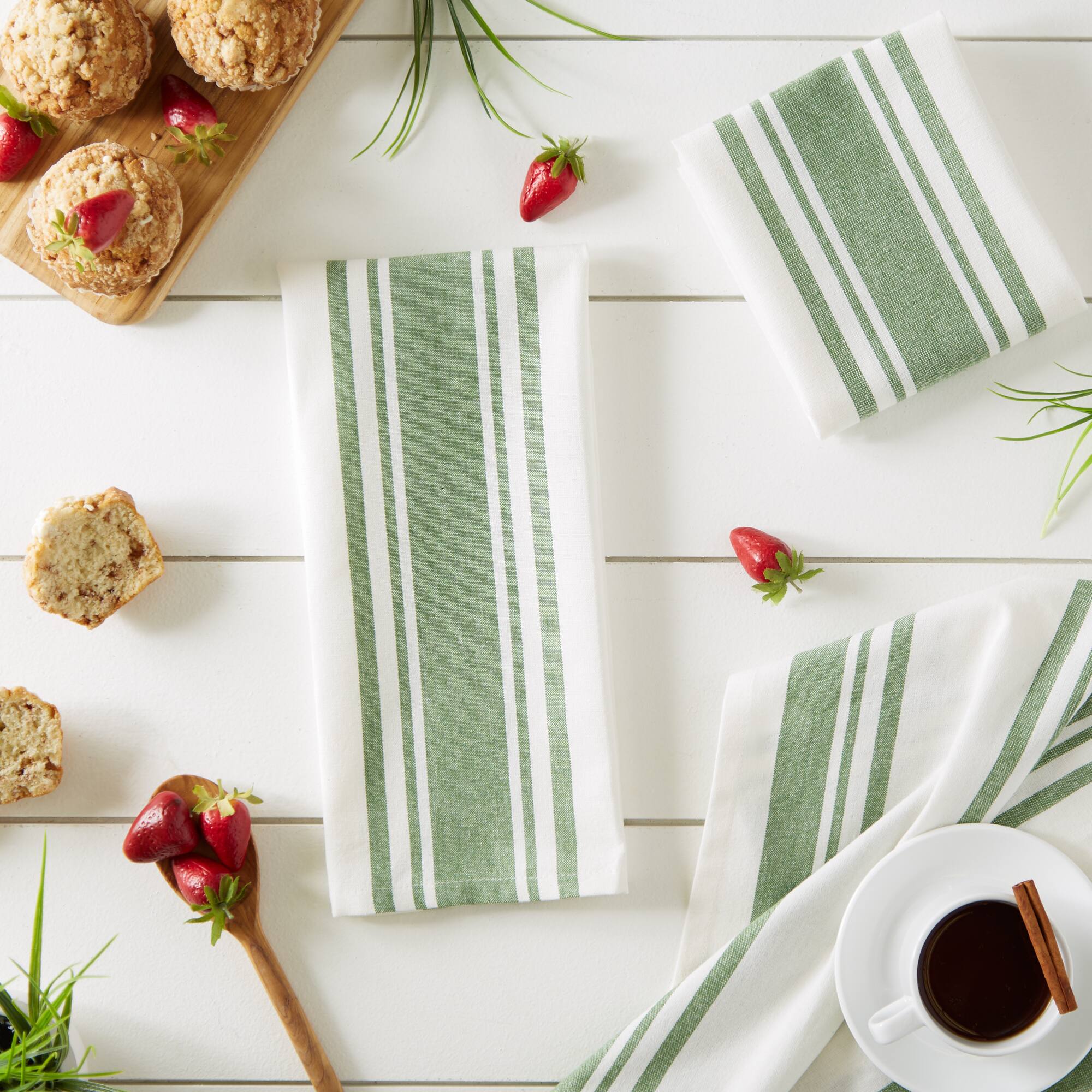 DII® Chef Stripe Dishtowels