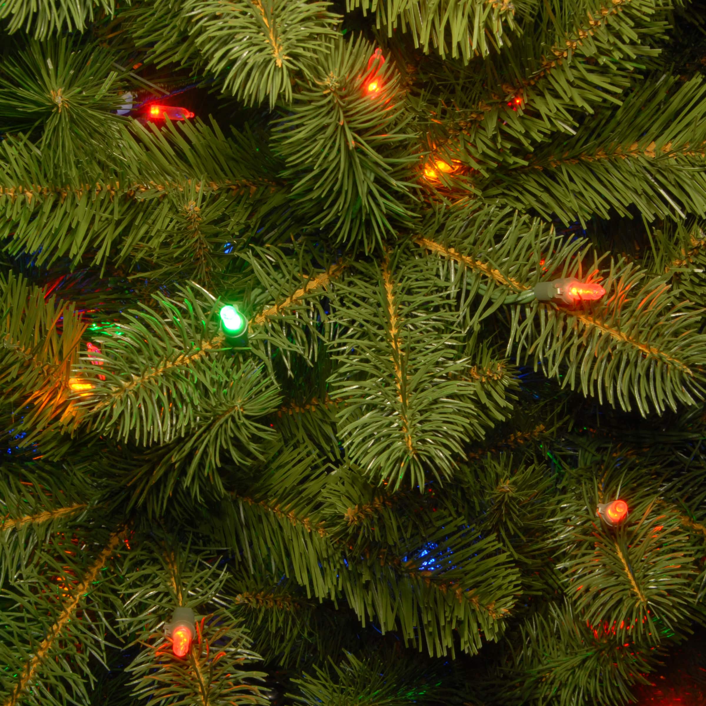 4.5 Ft. Pre-Lit Feel Real® Downswept Douglas Full Artificial Christmas Tree, Multicolor Lights
