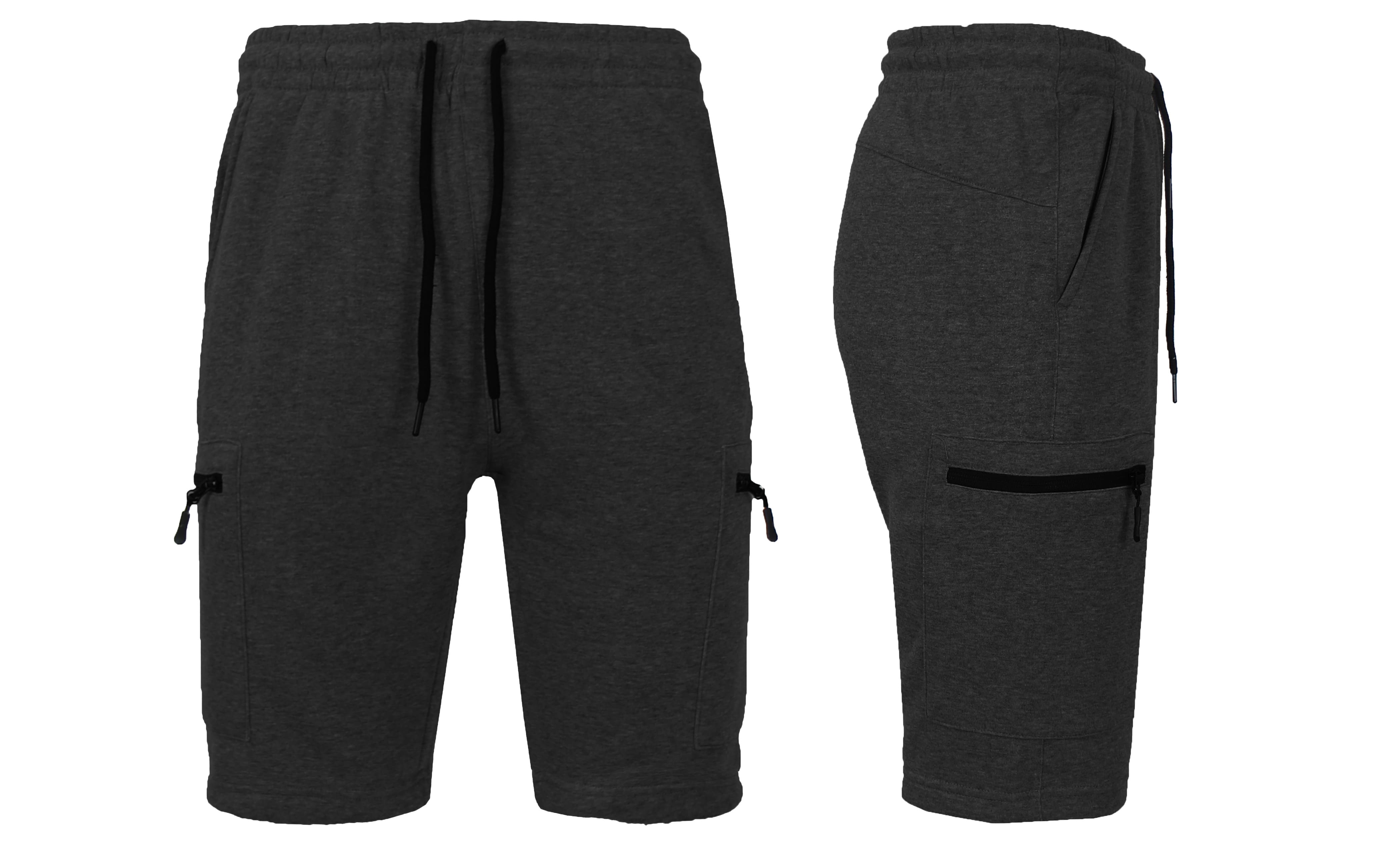 Galaxy by Harvic Men's Cargo Jogger Lounge Shorts