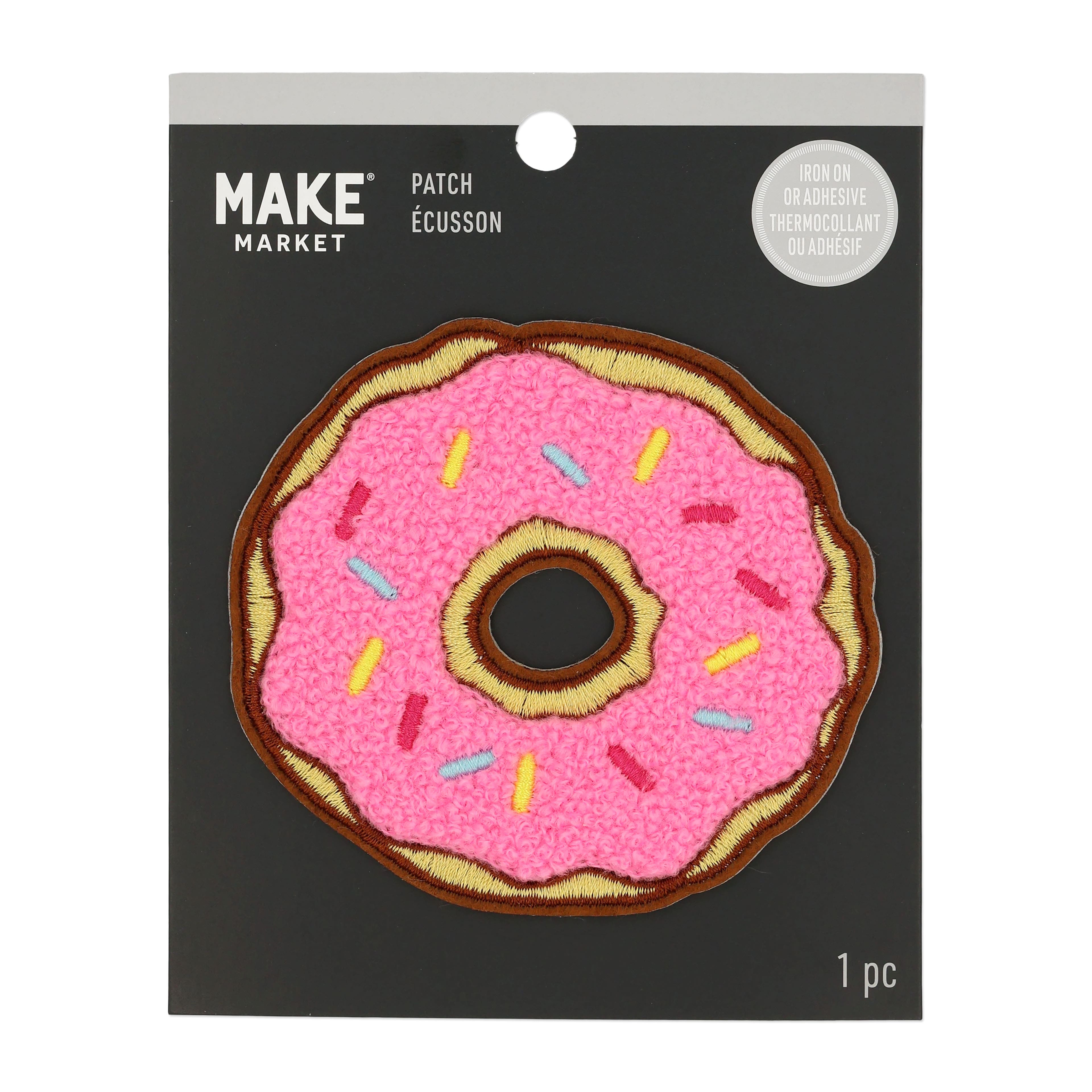 Donut Embroidered Iron-On & Adhesive Patch by Make Market®
