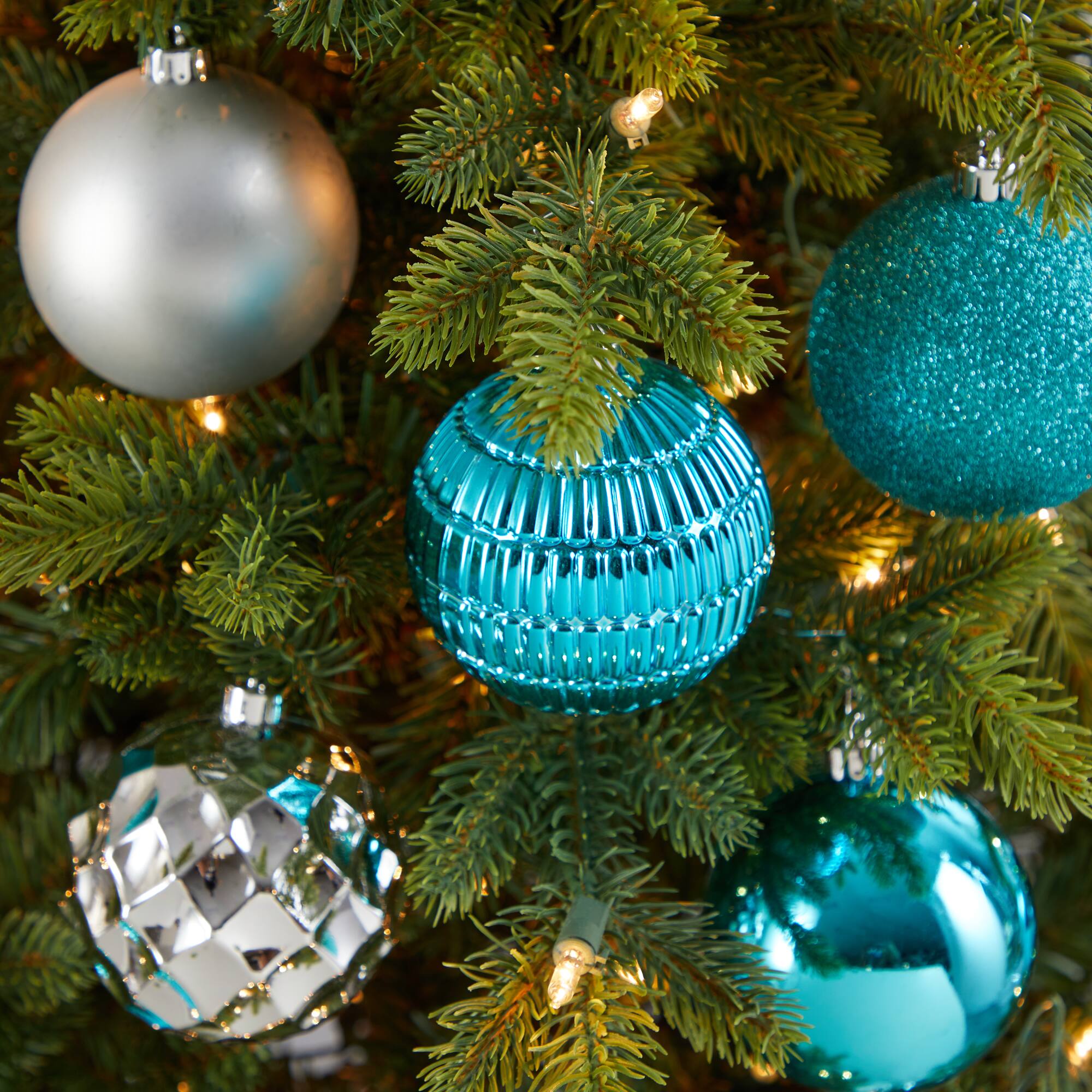 40ct. 3" & Silver Shatterproof Ball Ornaments