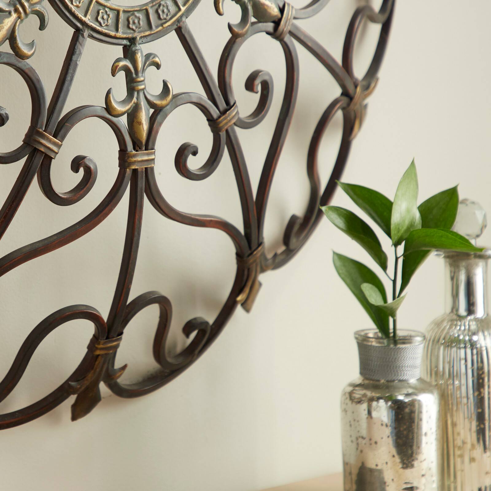 29" Brown Iron Rustic Wall Art