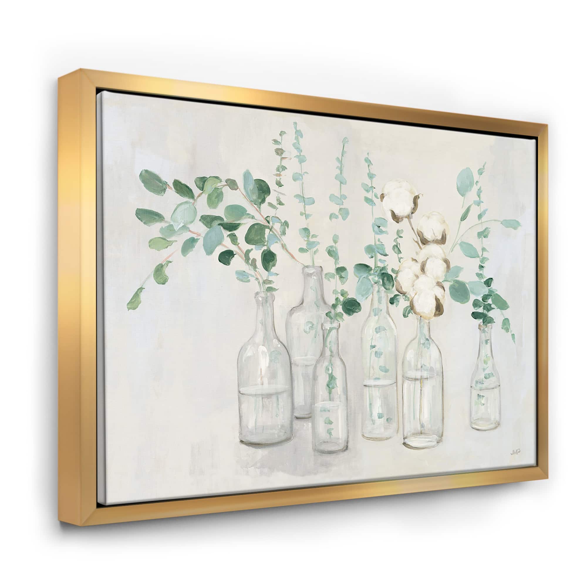 Designart - Beautiful Flower Composition - Cottage Canvas in Gold Frame