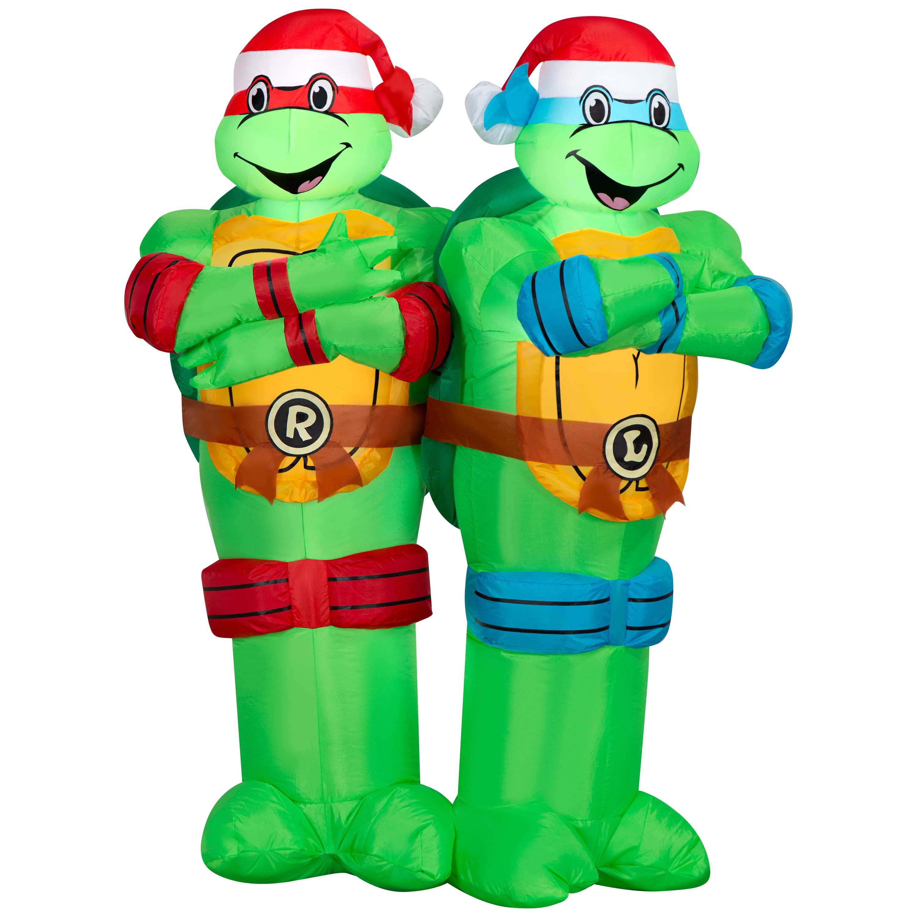 4ft. Airblown® Inflatable Paramount Teenage Mutant Ninja Turtles Leonardo & Raphael Christmas Light