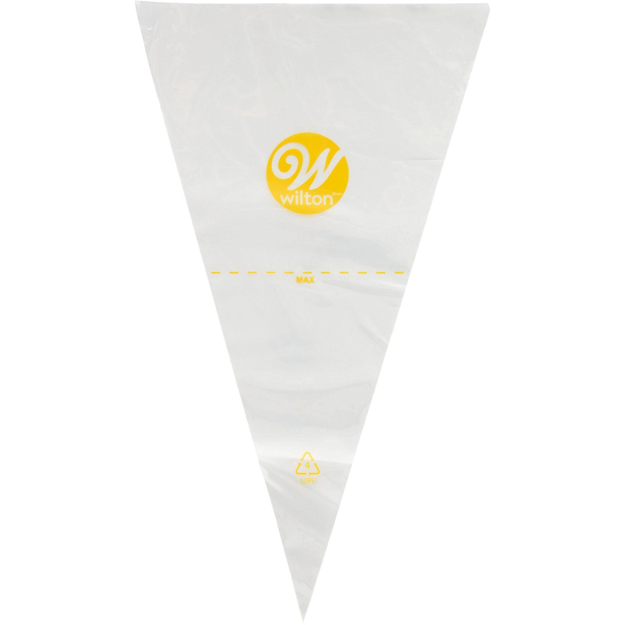 Poches à douille jetables en plastique de 40,6 cm de Wilton, 100 unités