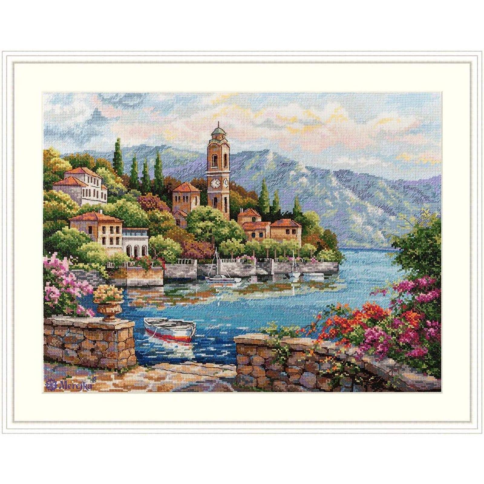 Merejka® Lago di Como Counted Cross Stitch Kit