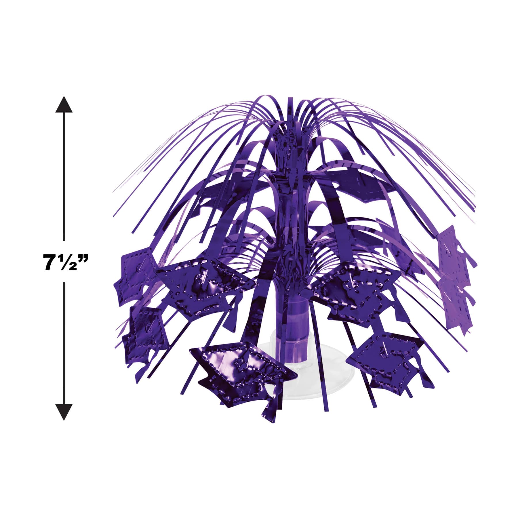Beistle 7.5" Grad Cap Mini Cascade Centerpieces