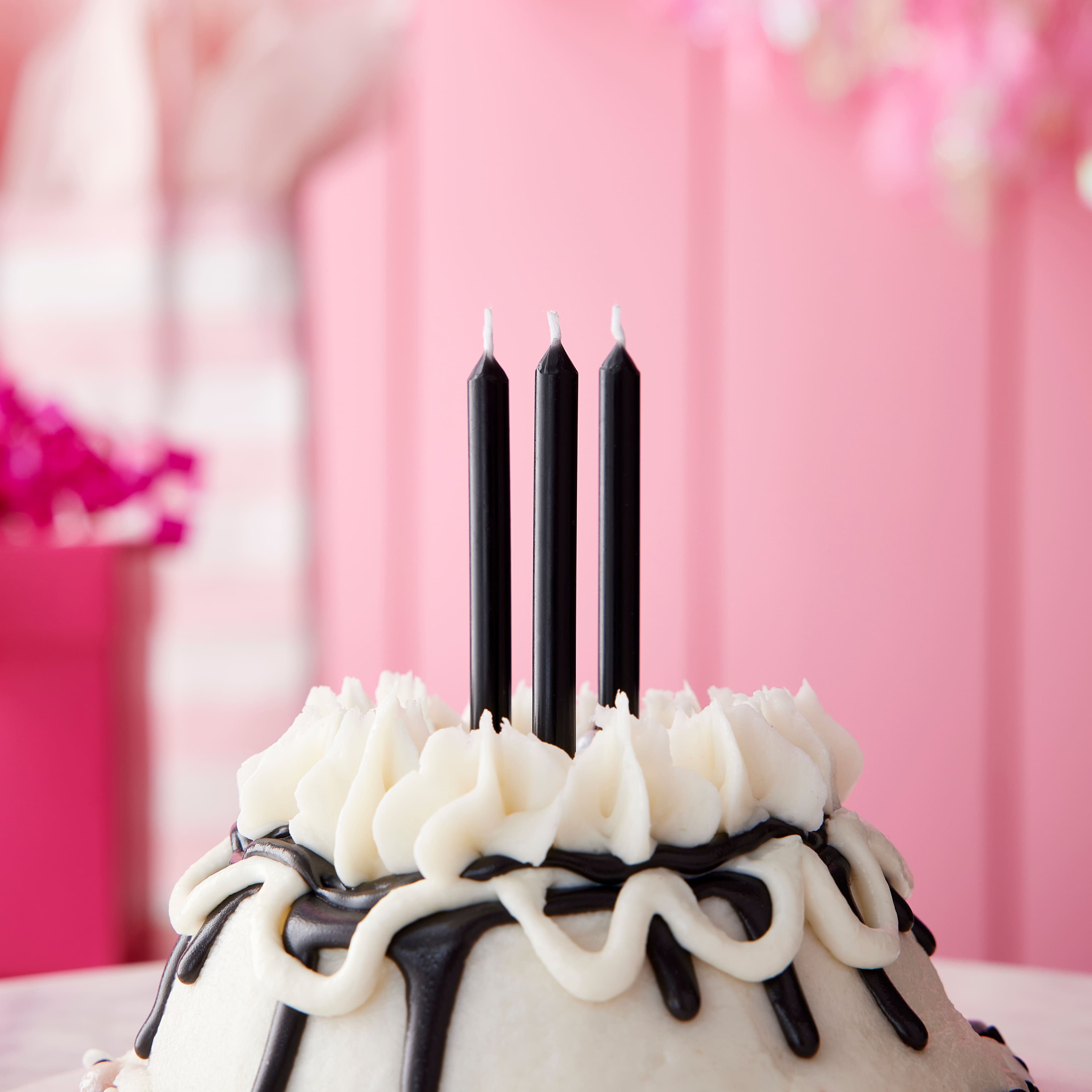 12 Packs: 12 ct. (144 total) Black Candles by Celebrate It®