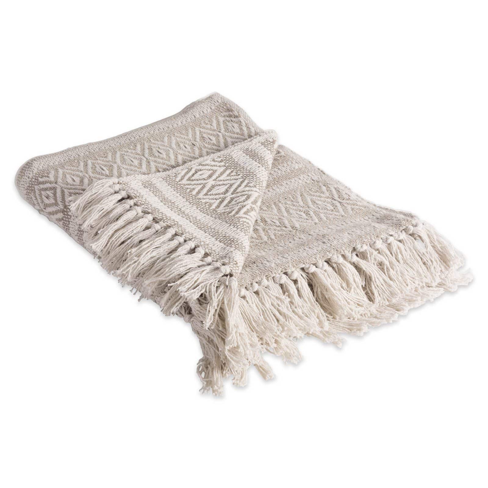 DII® Stone Adobe Stripe Throw