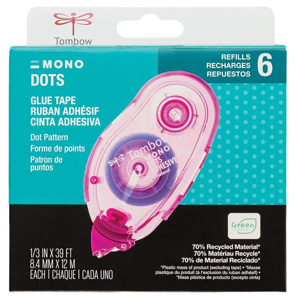 Tombow MONO Adhesive Dots Refills, 6ct.