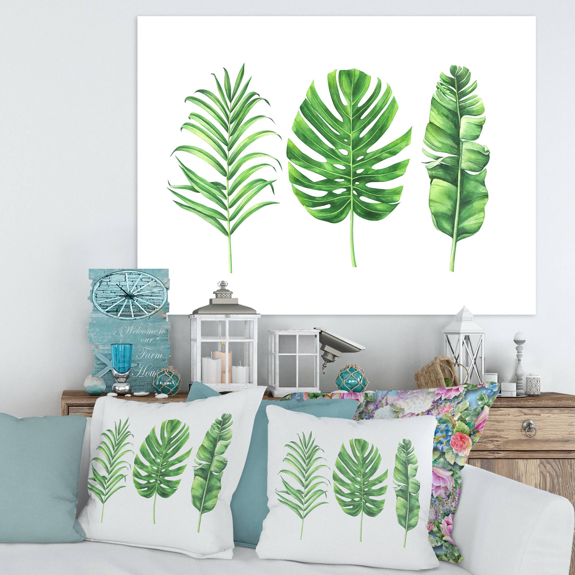 Designart - Tropical Leaf Of Monstera IV