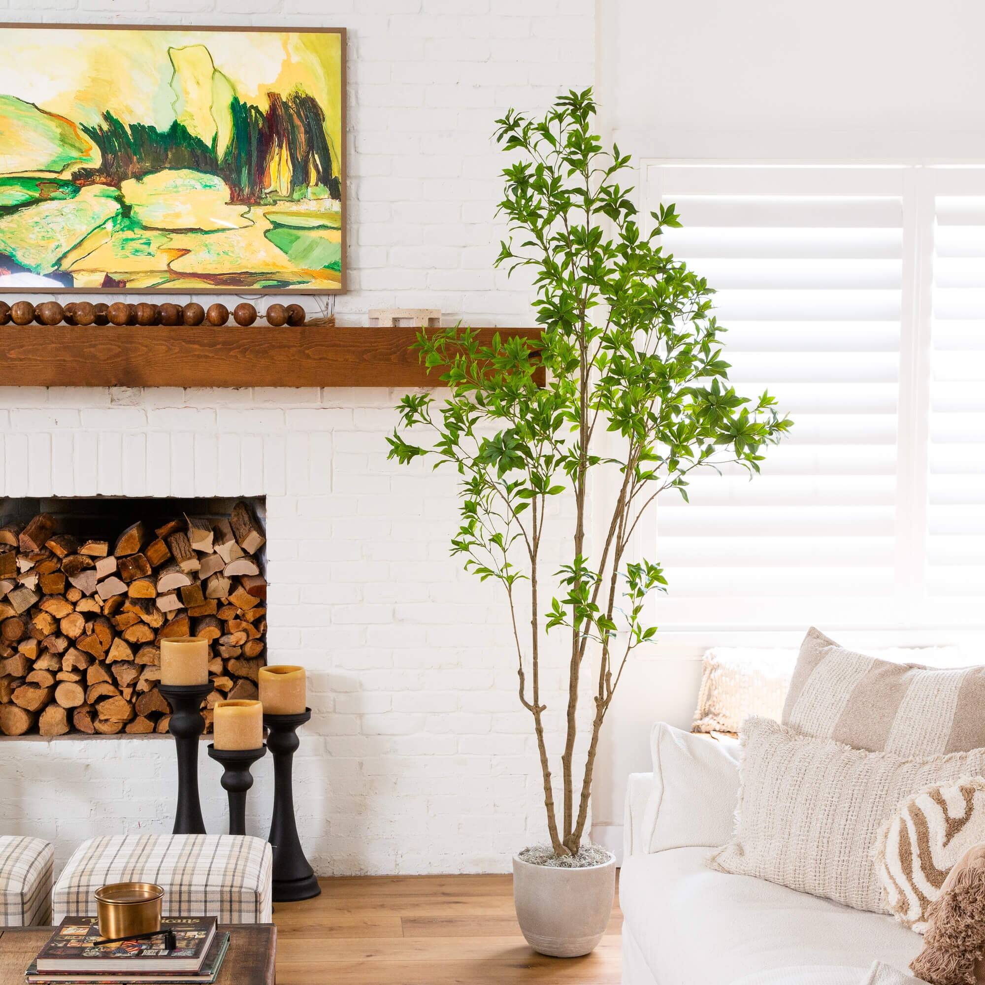8ft. Artificial Minimalist Japanese Pieris Tree