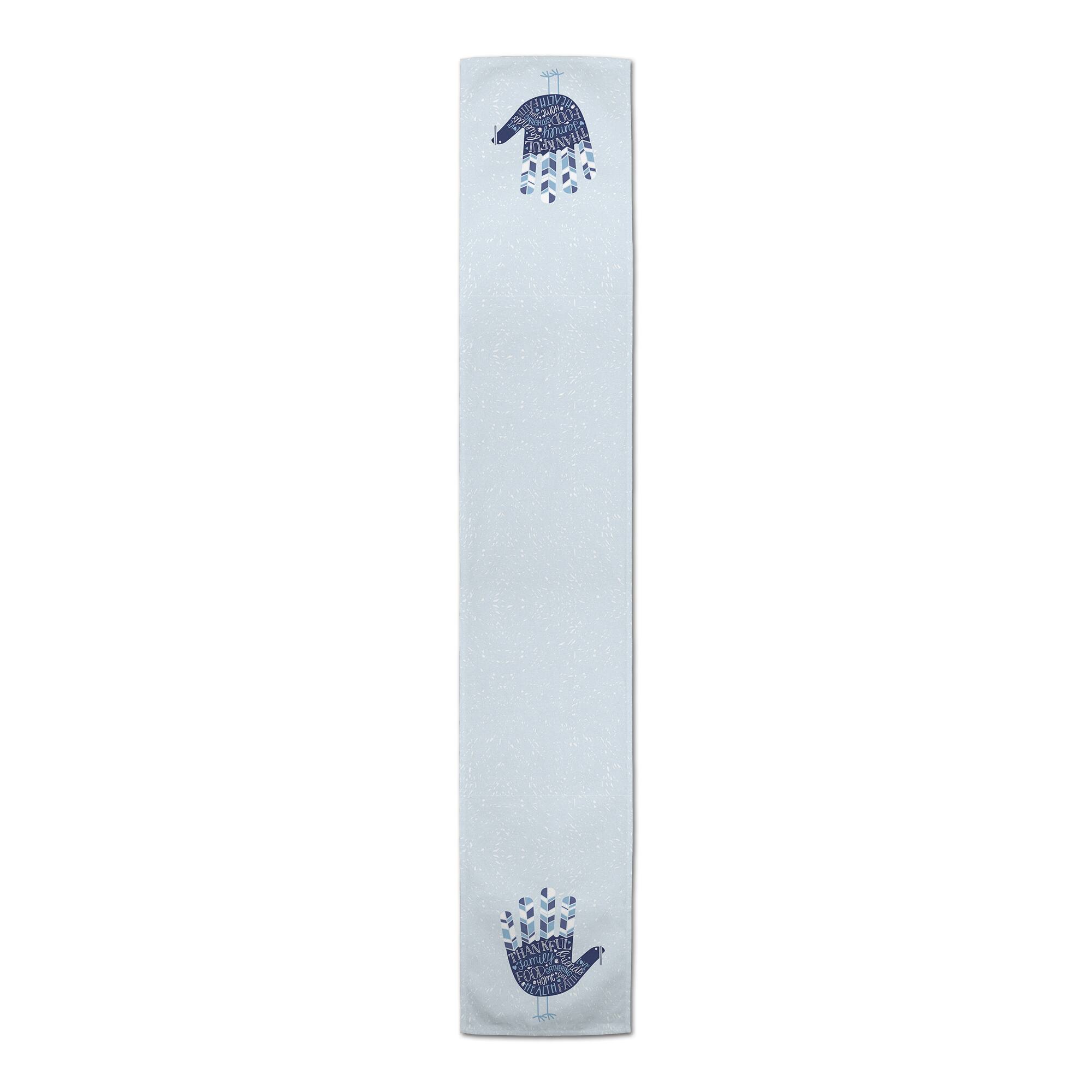 72" Hand Turkey Thanksgiving Table Runner