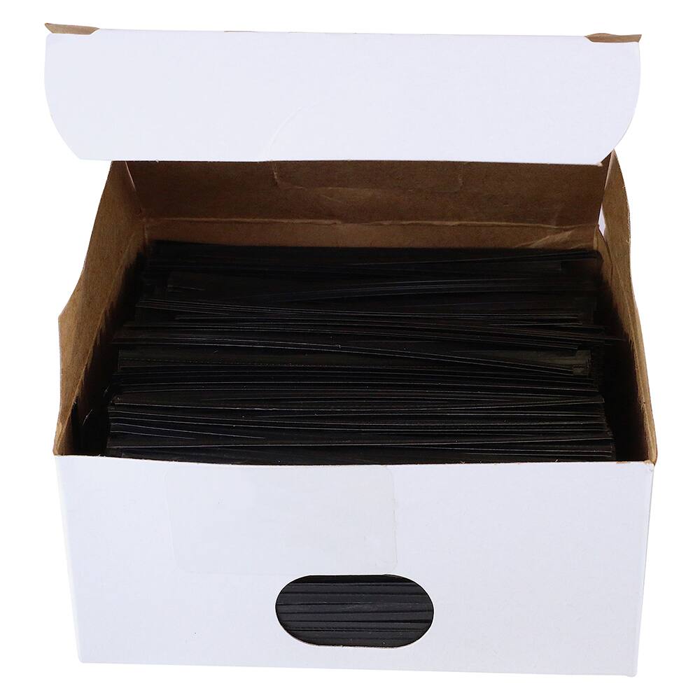 JAM Paper Home Décor Trimmings 4" Plastic Twist Ties, 2,000ct.