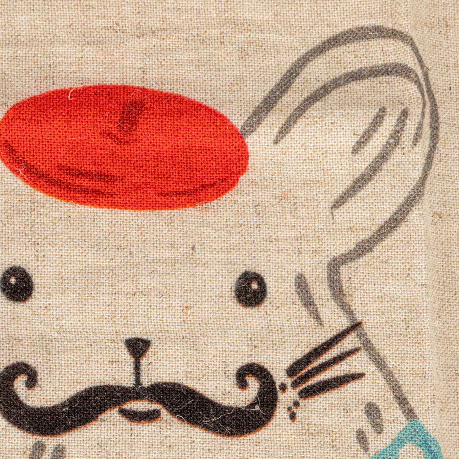 Hello Honey® French Animal Linen Blend Tea Towels, 3ct.