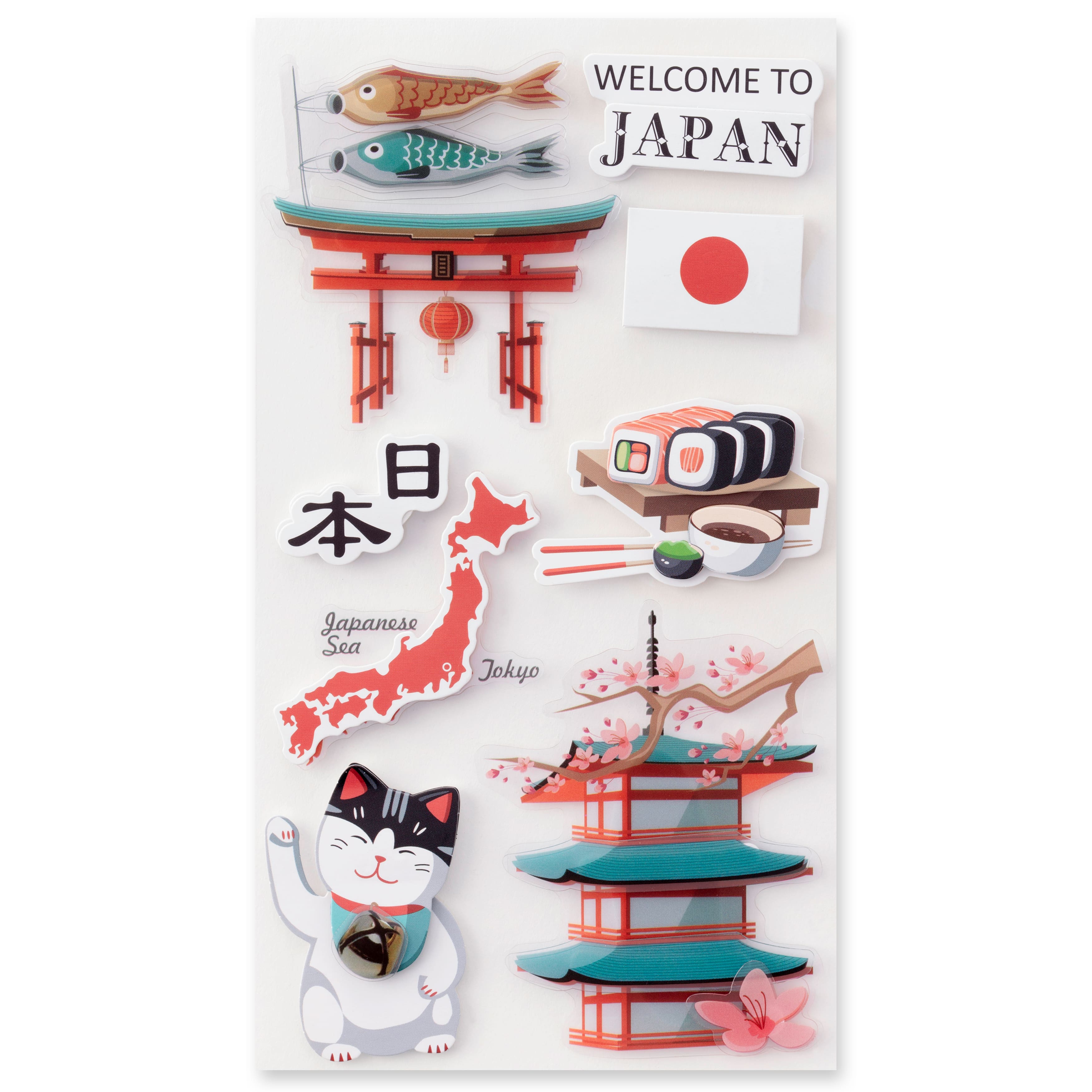 12 Pack: Japan Stickers by Recollections™