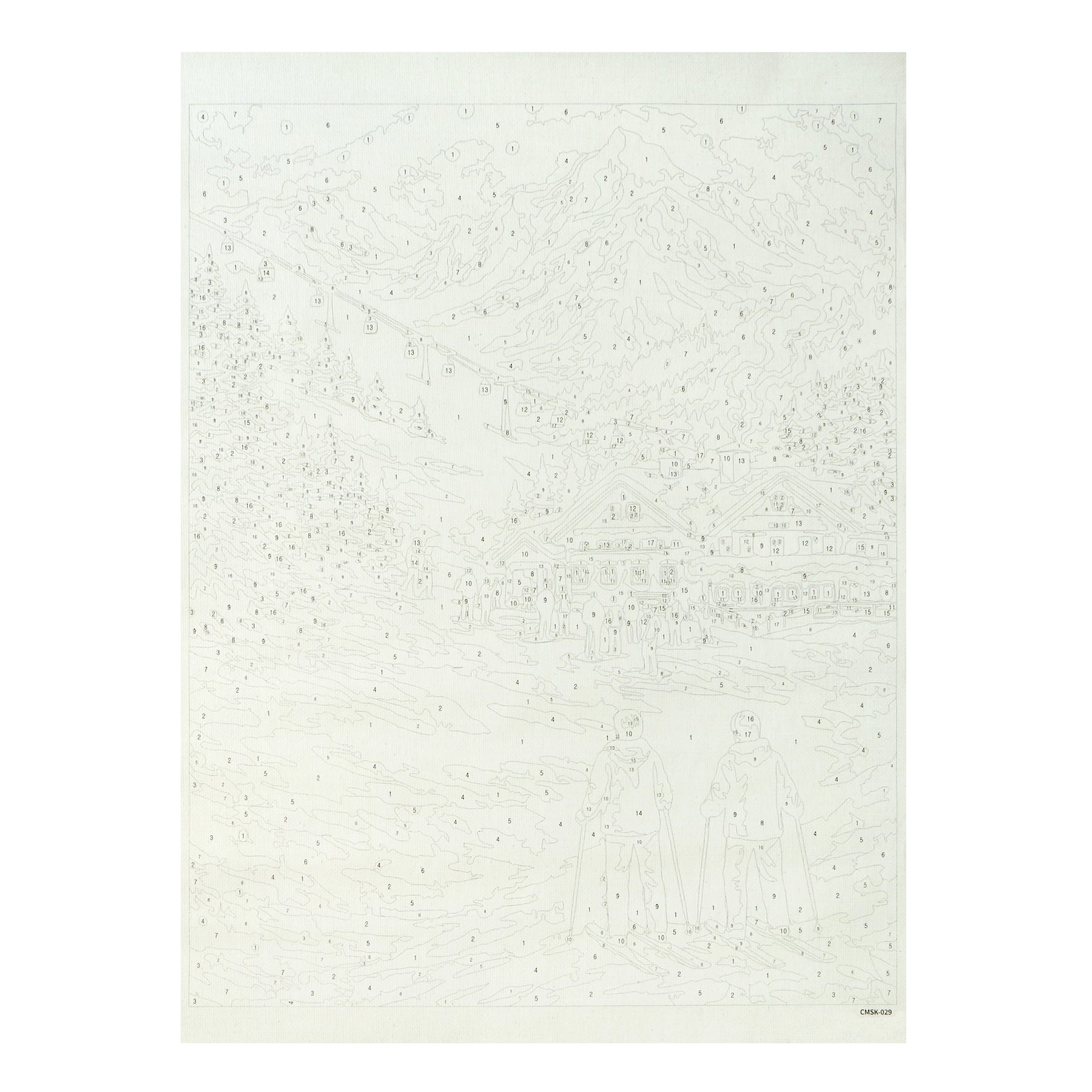 11" x 14" Ski Lodge Paint-by-Number Kit by Artist's Loft®