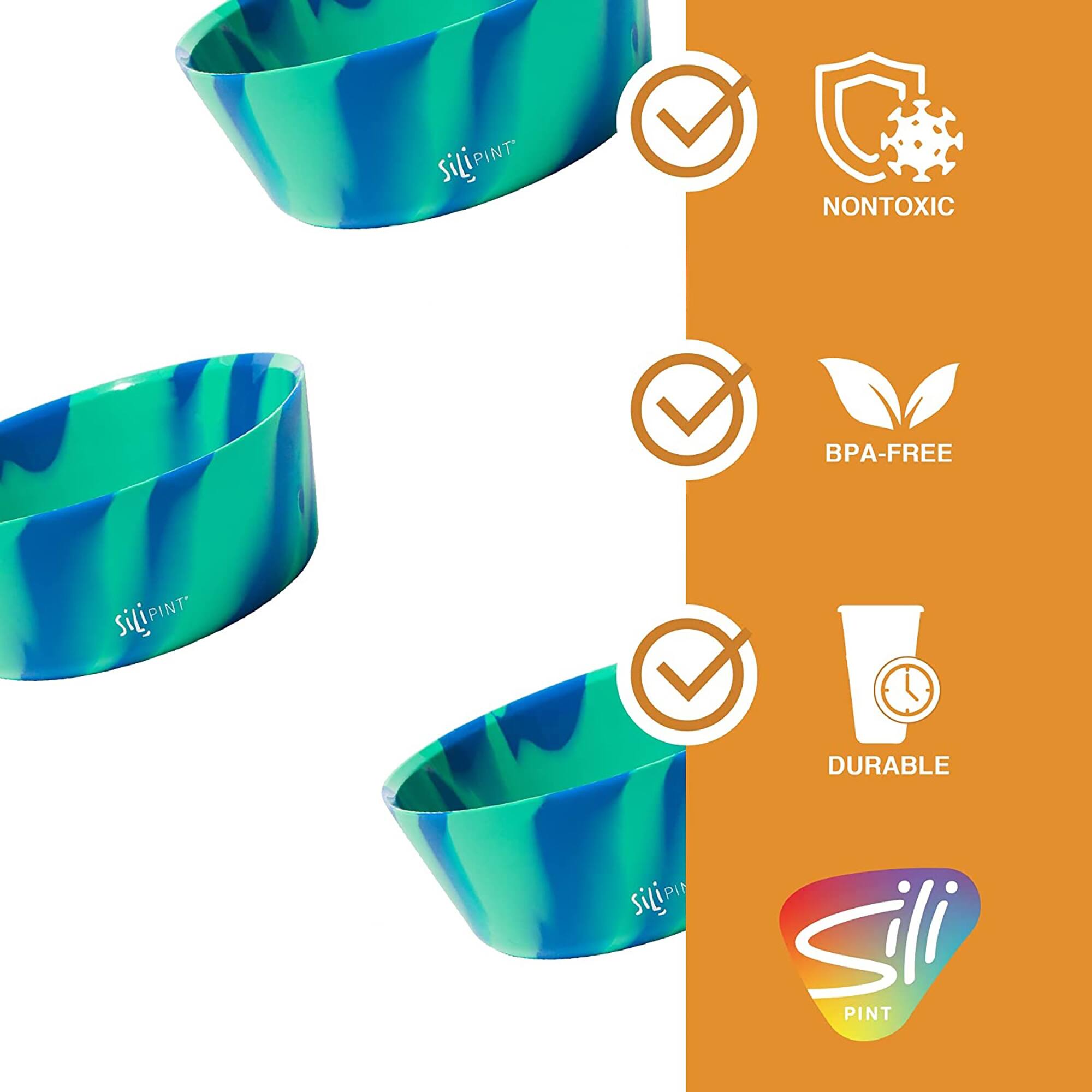 Silipint® 18oz. Headwaters Silicone Squeeze-A-Bowl, 2ct.