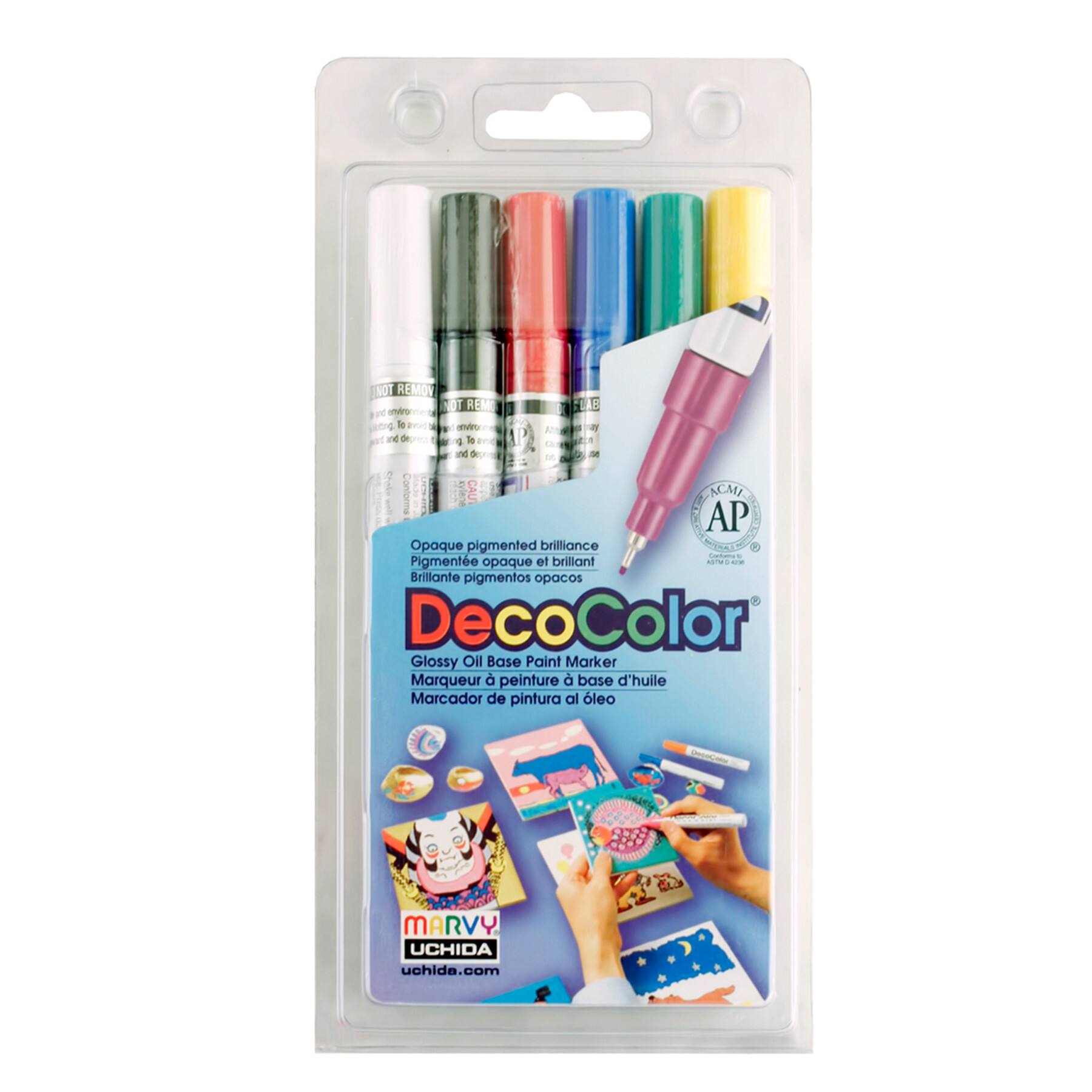 Marvy Uchida® DecoColor® Extra Fine Tip Paint Marker Set